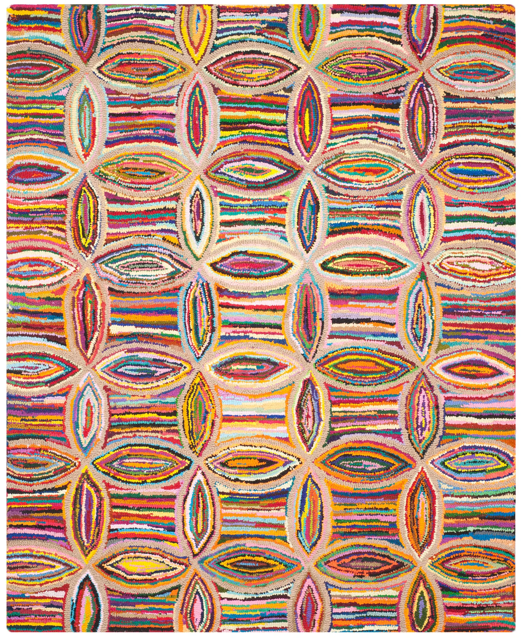 Nantucket Oval Lattice Hand-Tufted Rug