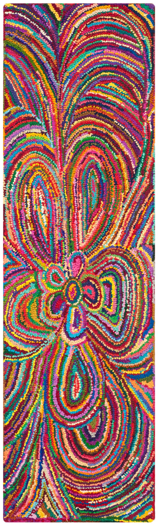 Nantucket Concentric Floral Hand-Tufted Cotton Rug