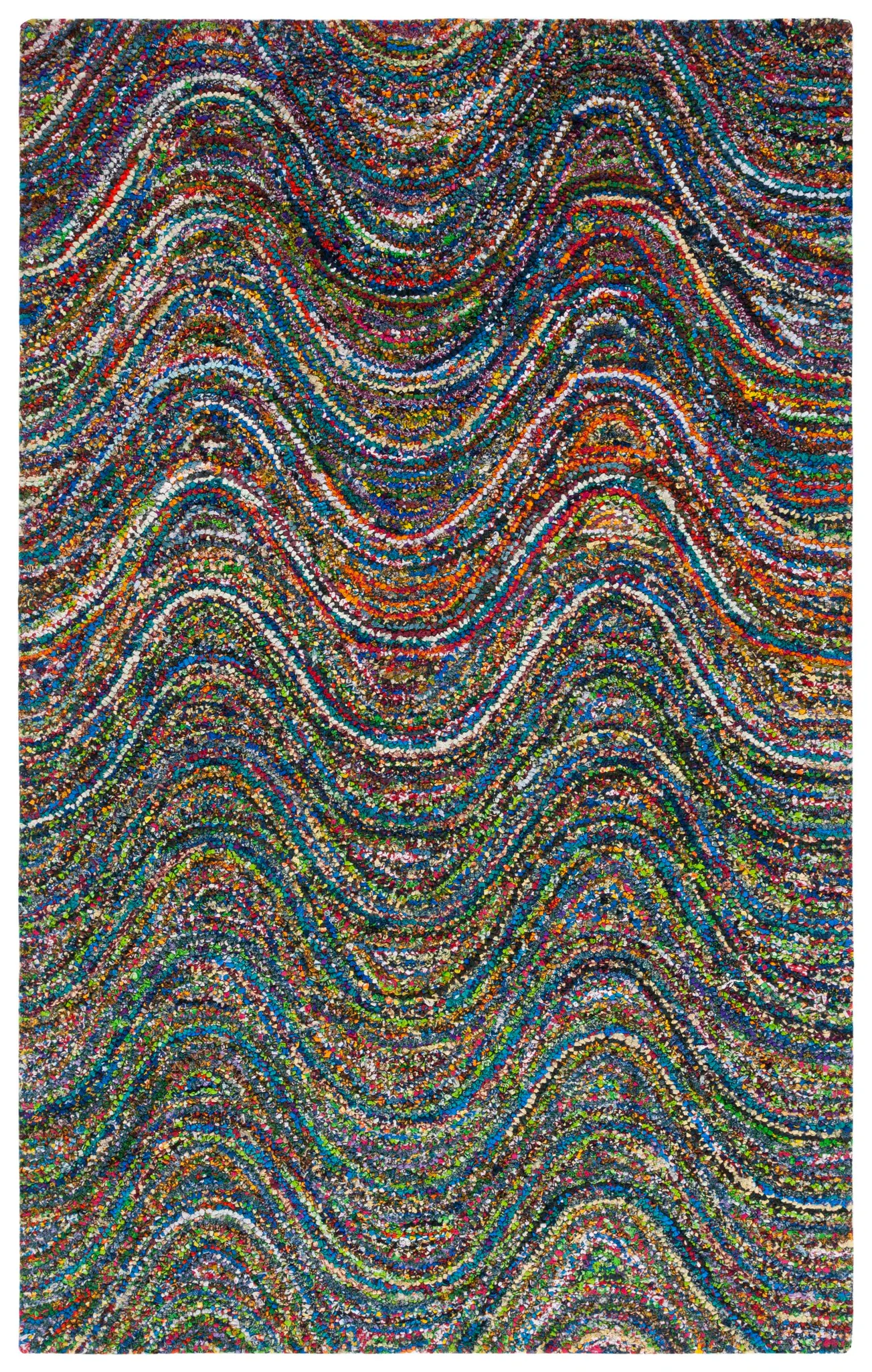 Nantucket Wave Hand-Tufted Cotton Rug