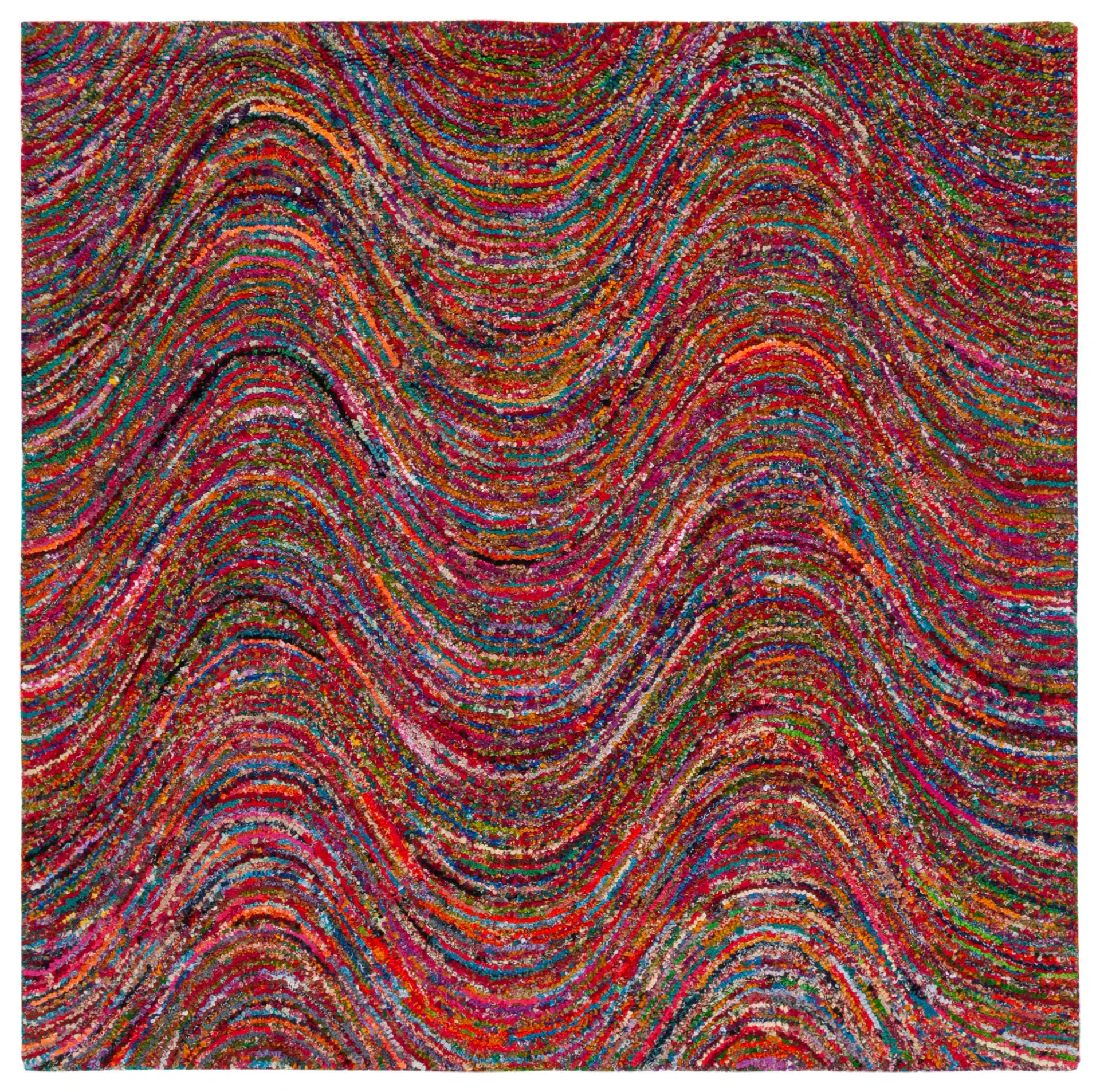 Nantucket Wave Hand-Tufted Cotton Rug
