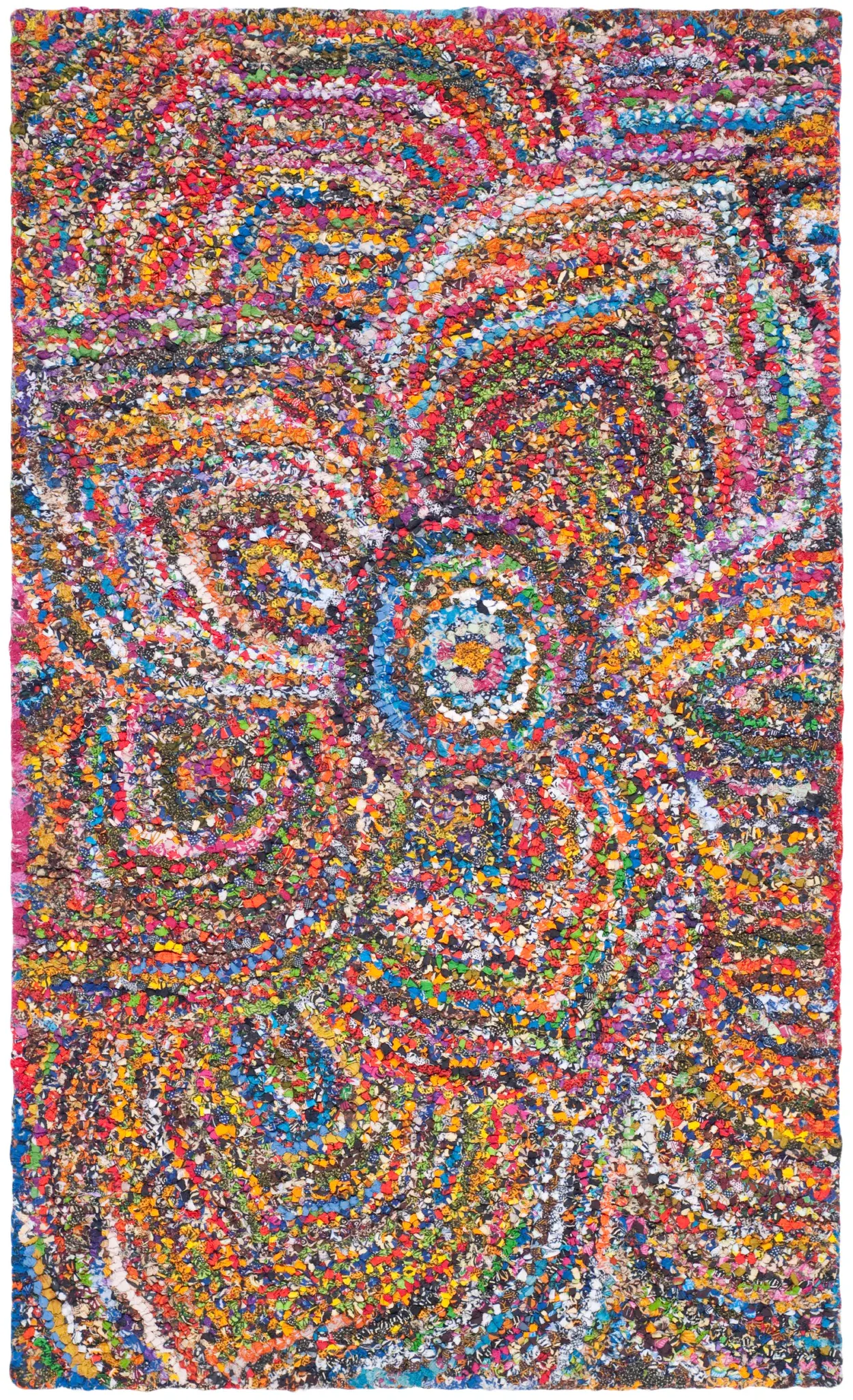 Nantucket Radiating Petal Hand-Tufted Cotton Rug