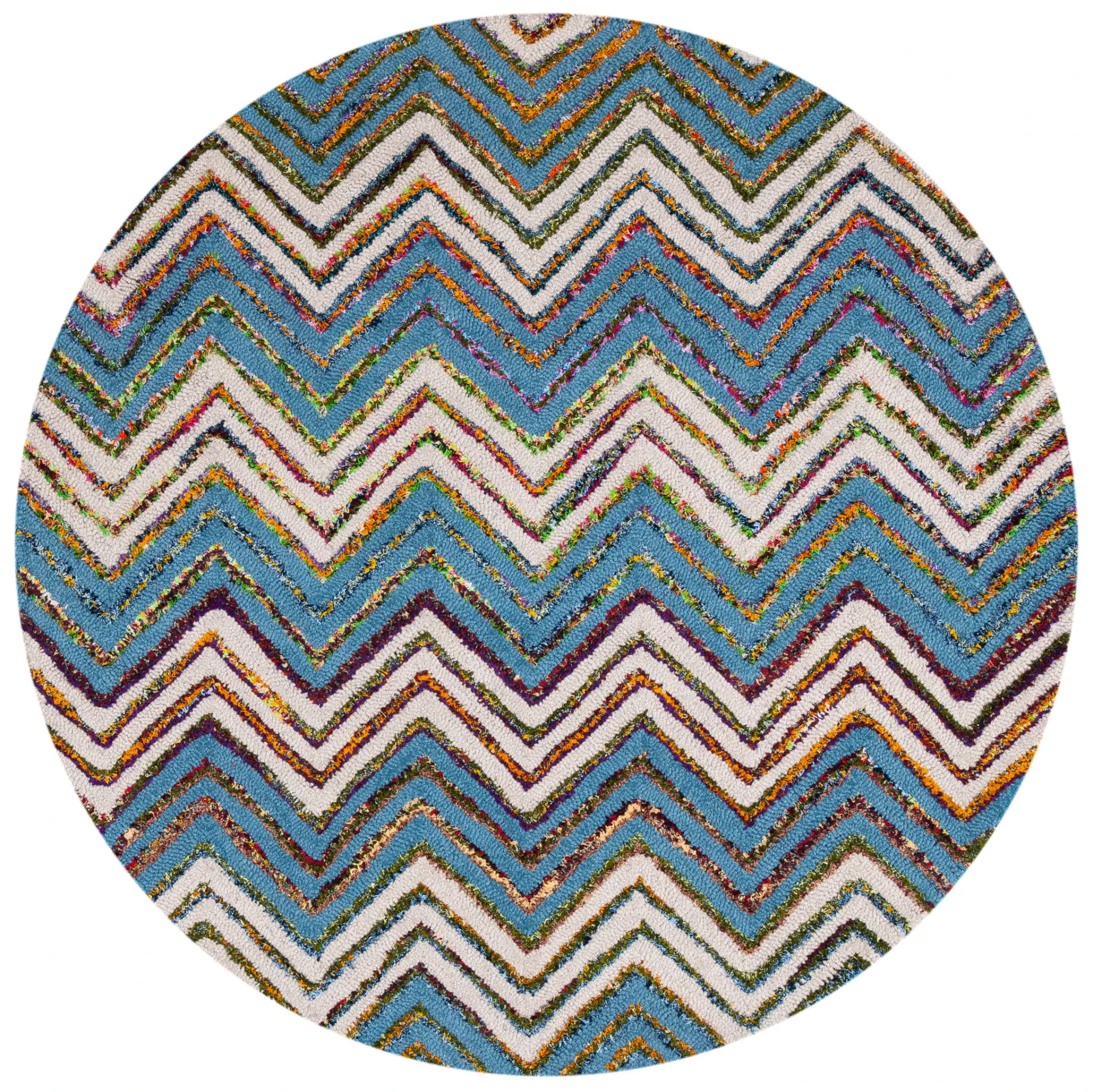 Nantucket Chevron Stripe Hand-Tufted Rug