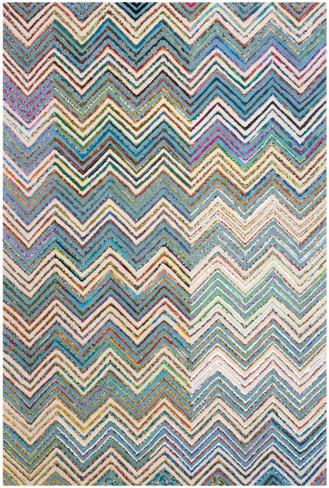 Nantucket Chevron Stripe Hand-Tufted Rug