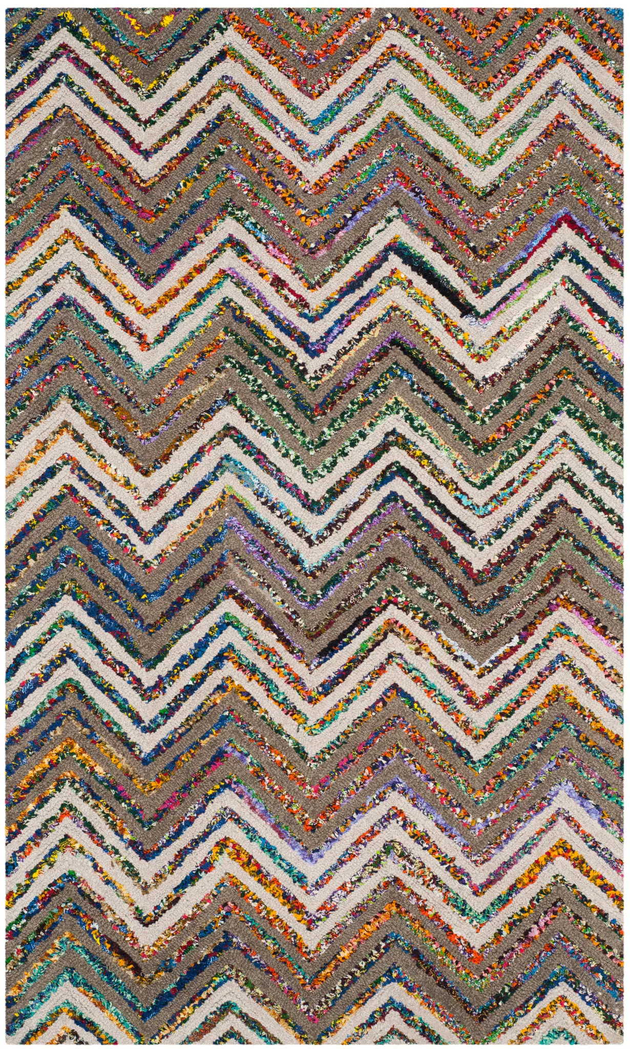 Nantucket Chevron Stripe Hand-Tufted Rug