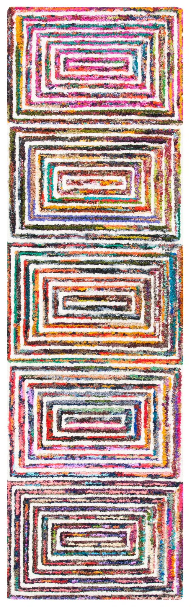 Nantucket Stacked Geometric Hand-Tufted Rug