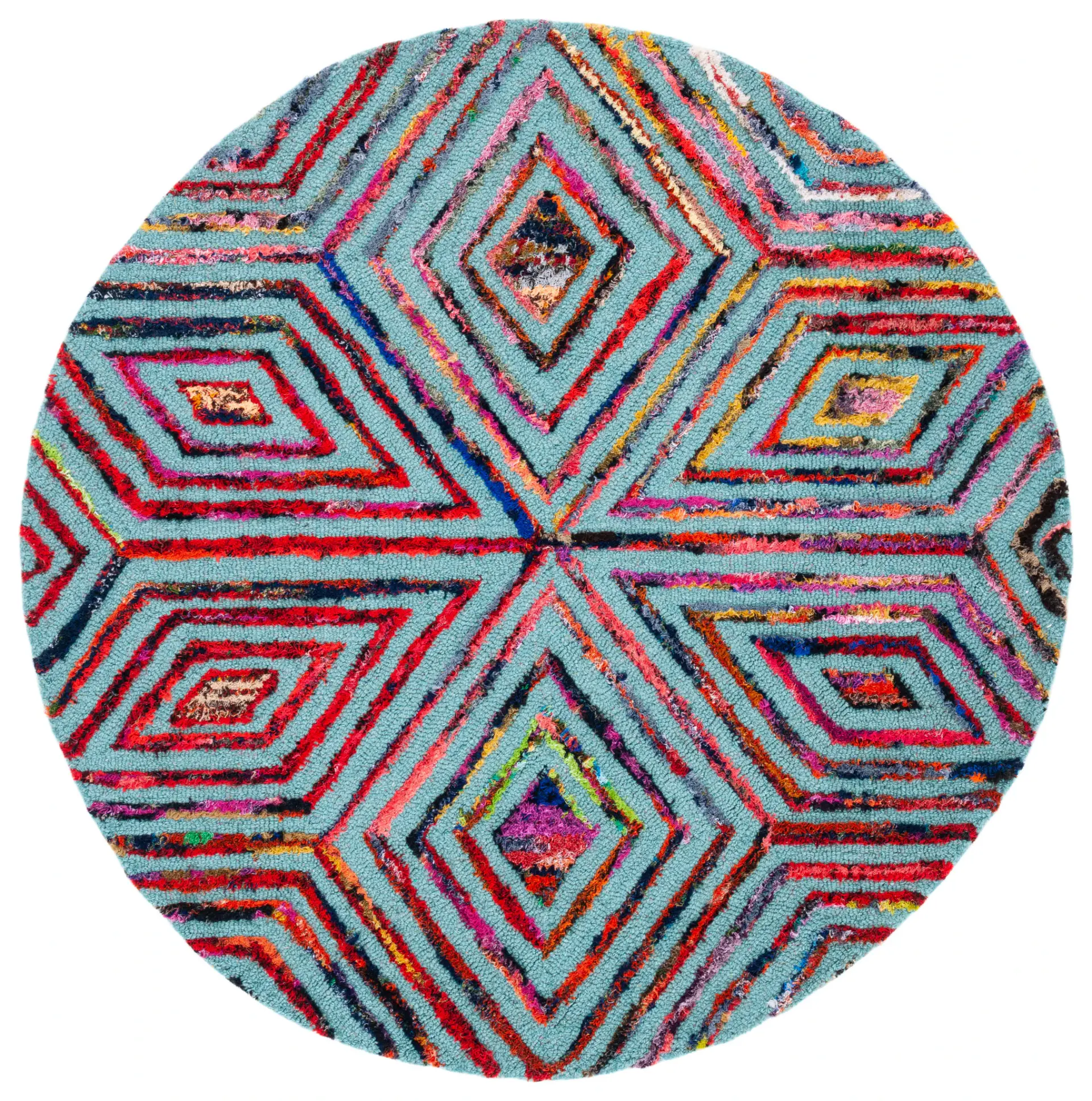 Nantucket Diamond Star Hand-Tufted Rug