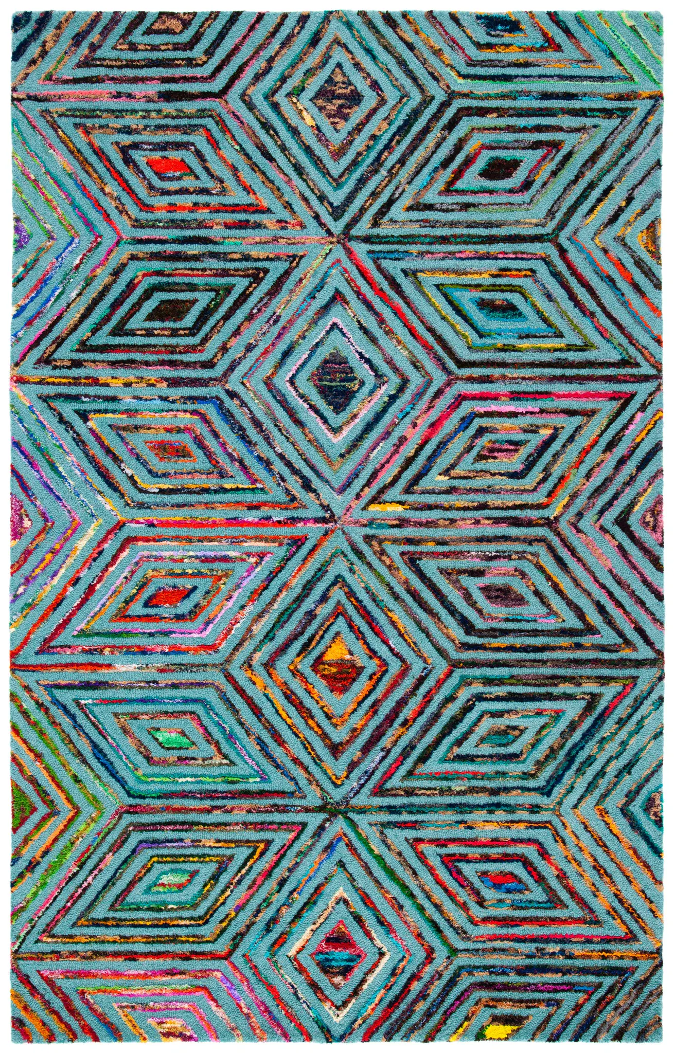 Nantucket Diamond Star Hand-Tufted Rug