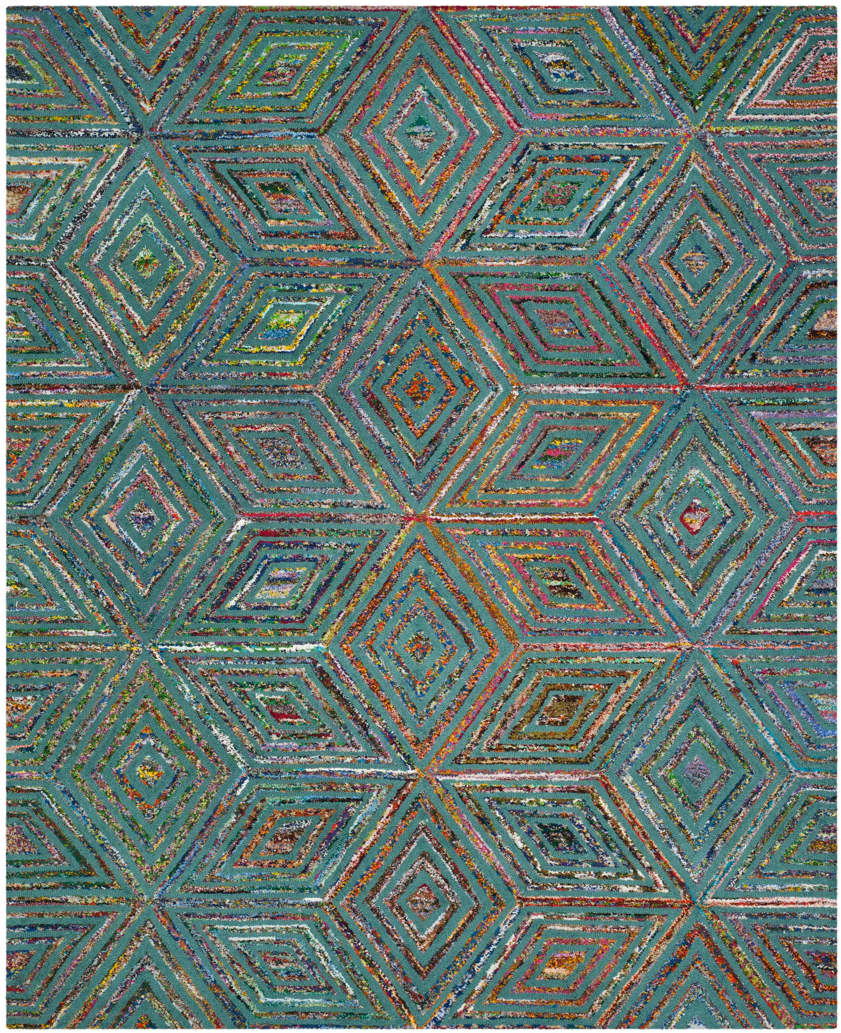 Nantucket Diamond Star Hand-Tufted Rug