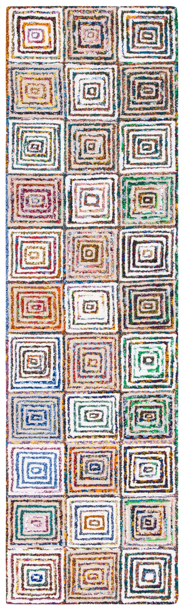 Nantucket Nested Square Hand-Tufted Rug
