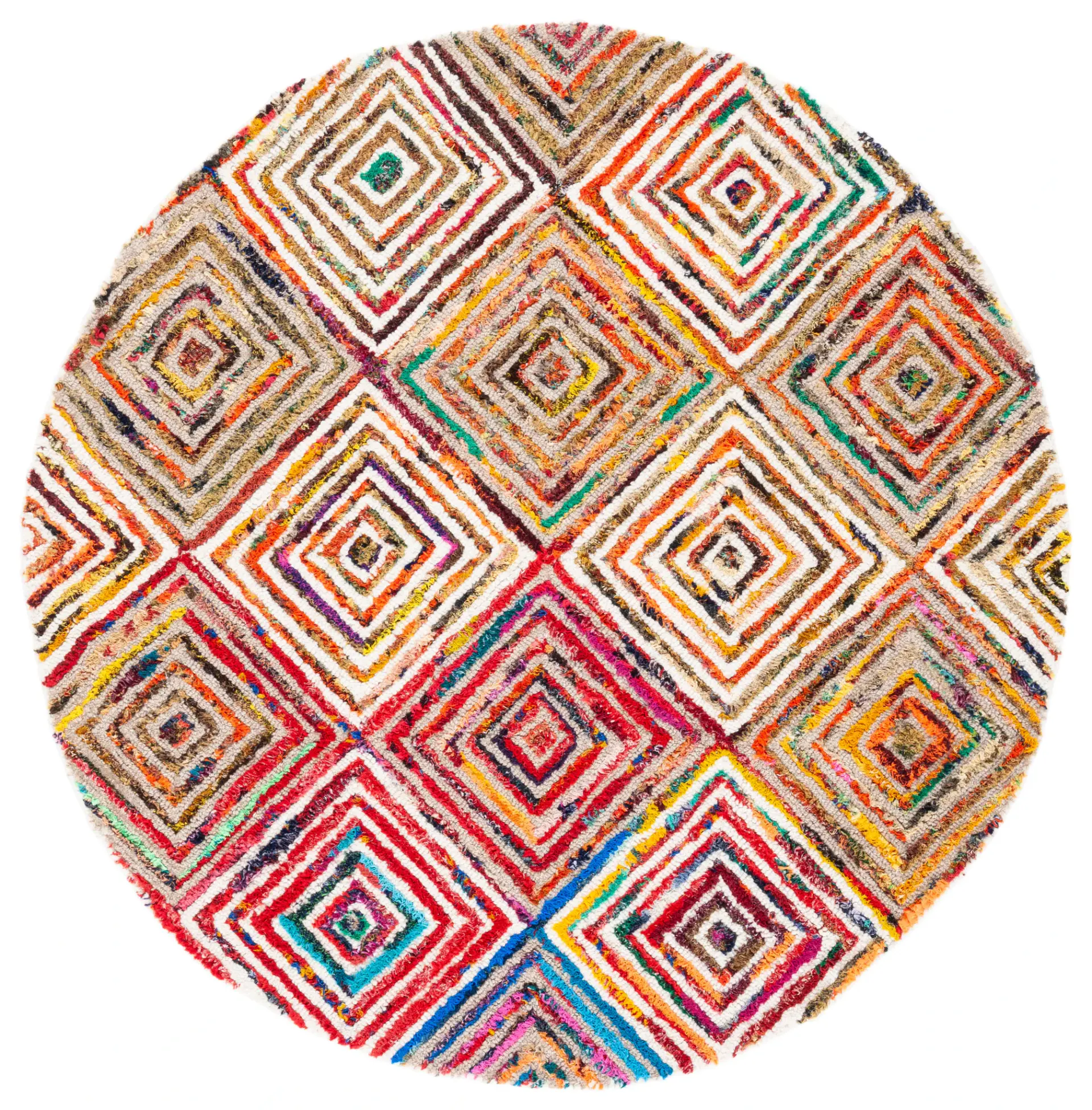 Nantucket Nested Square Hand-Tufted Rug