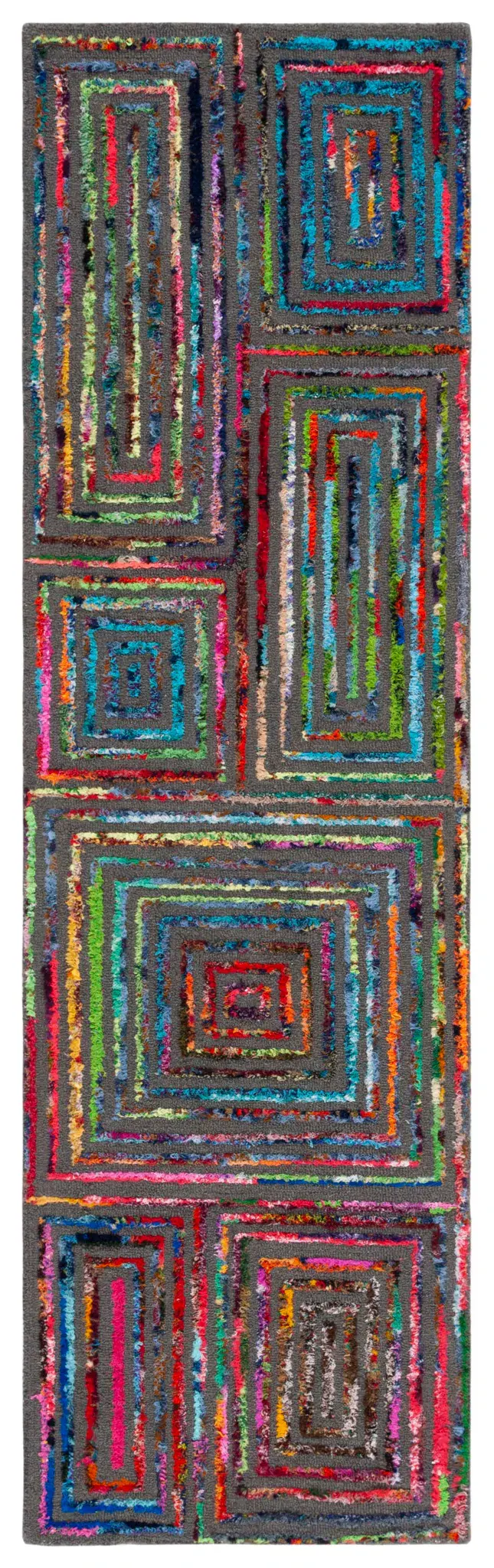 Nantucket Patchwork Blocks Hand-Tufted Rug