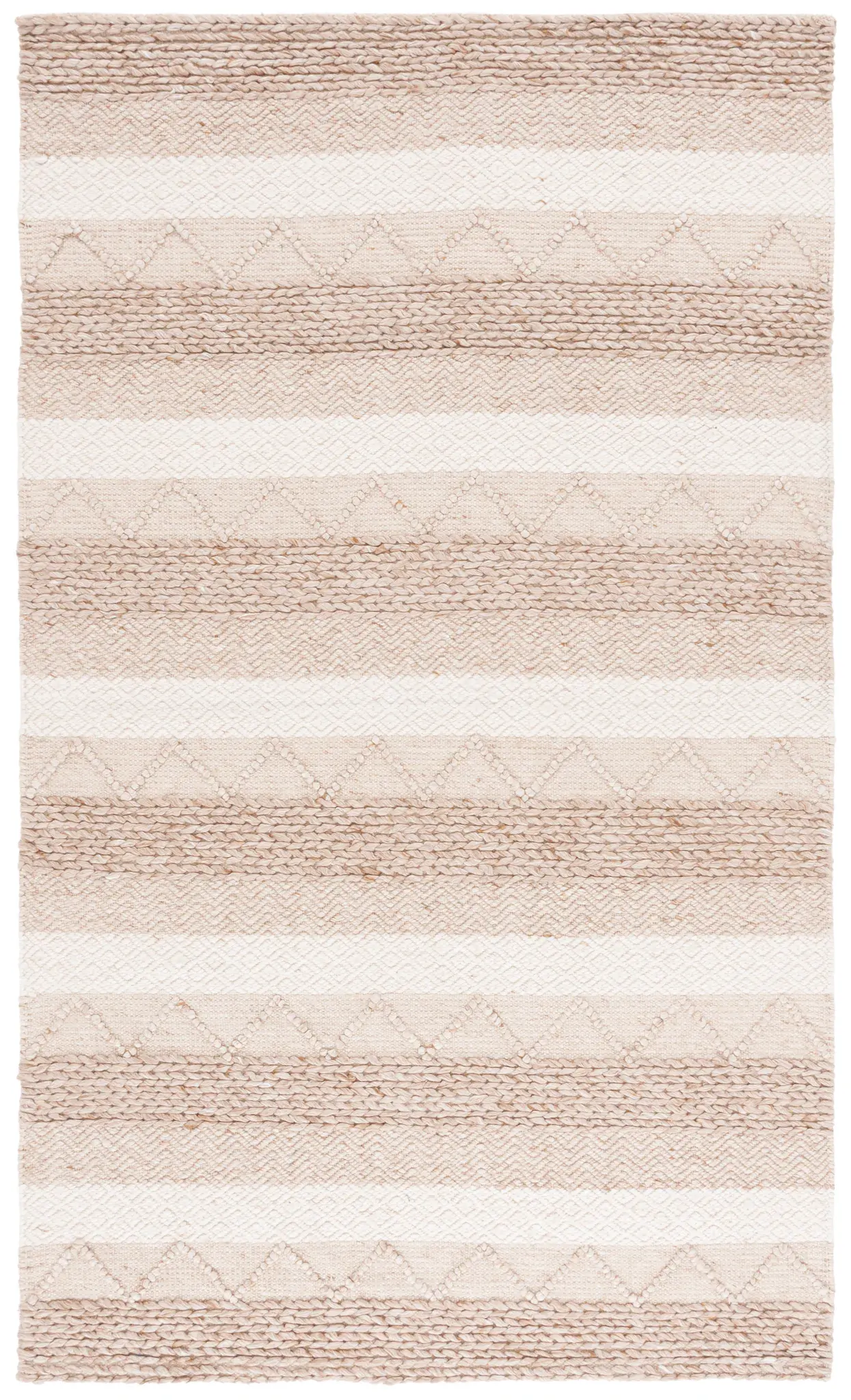 Natura Striped Chevron Hand-Woven Rug