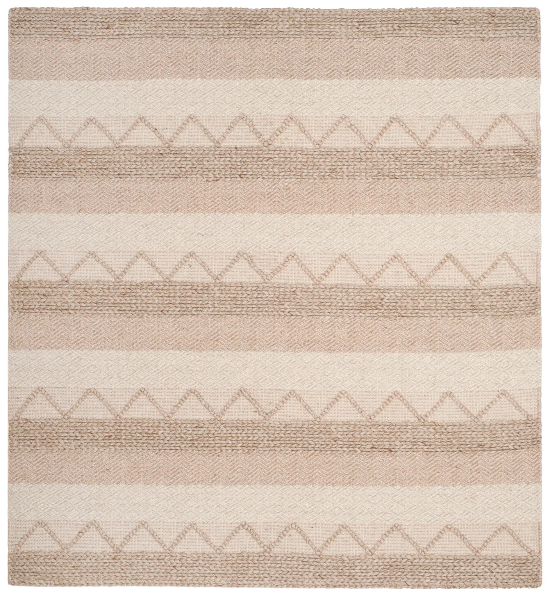 Natura Striped Chevron Hand-Woven Rug