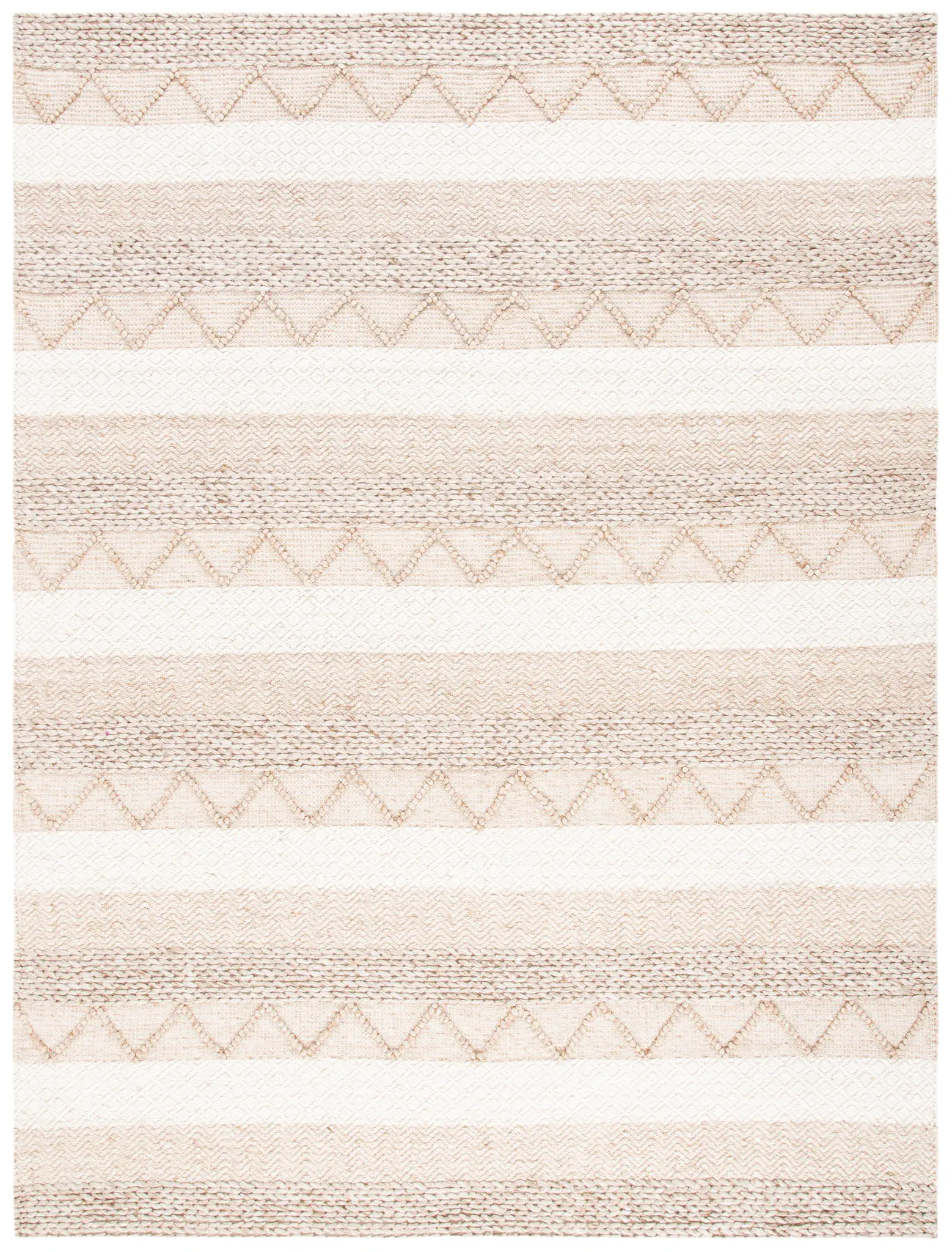 Natura Striped Chevron Hand-Woven Rug