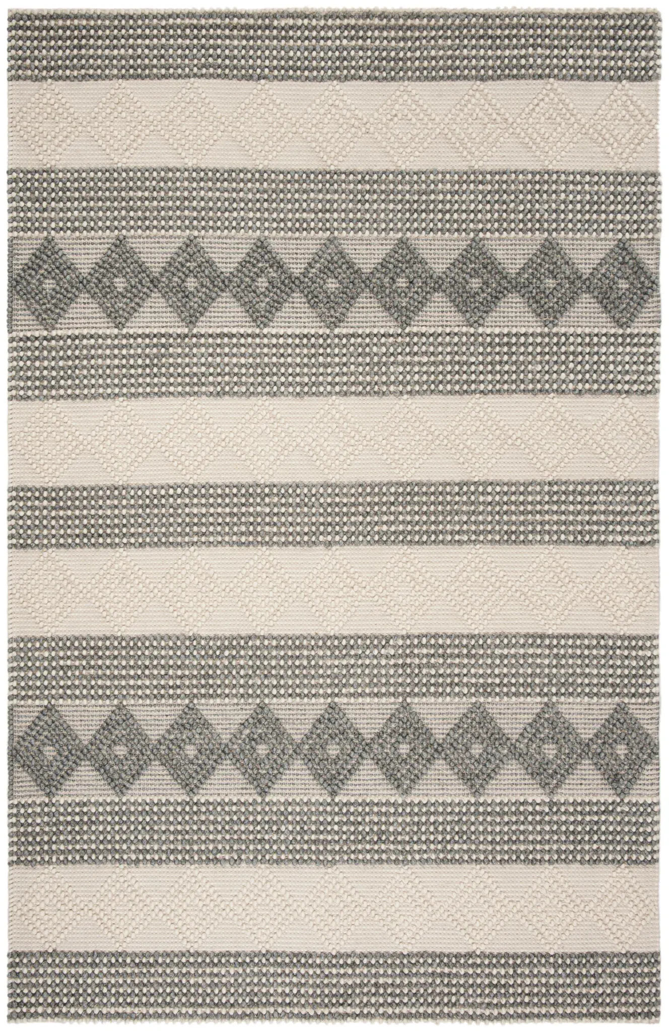 Natura Striped Diamond Hand-Woven Rug