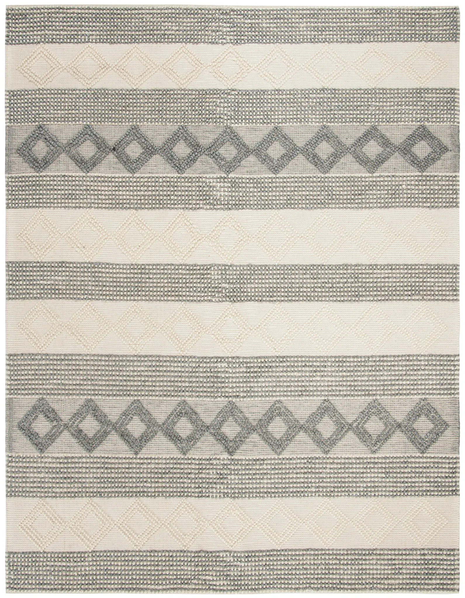 Natura Striped Diamond Hand-Woven Rug