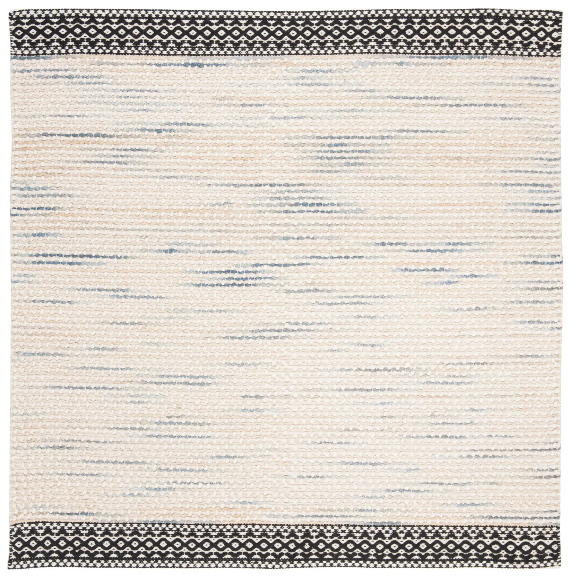 Natura Striped Border Hand-Woven Rug