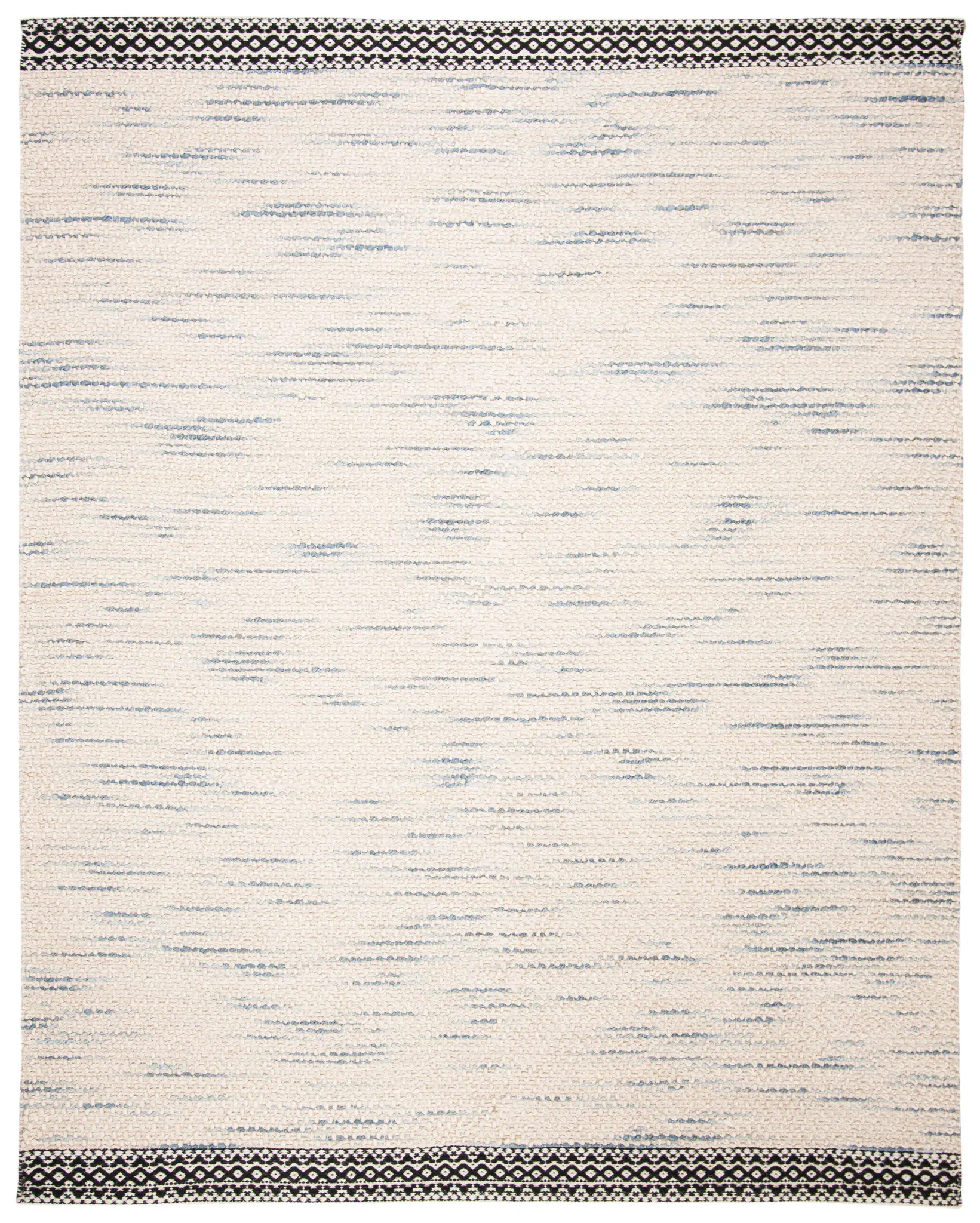 Natura Striped Border Hand-Woven Rug