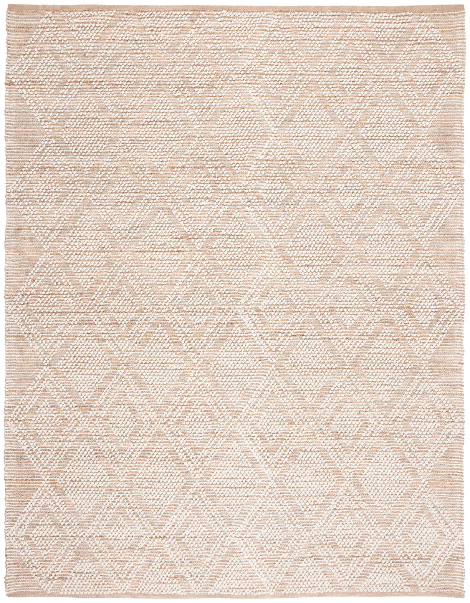 Natura Geometric Diamond Hand-Woven Rug