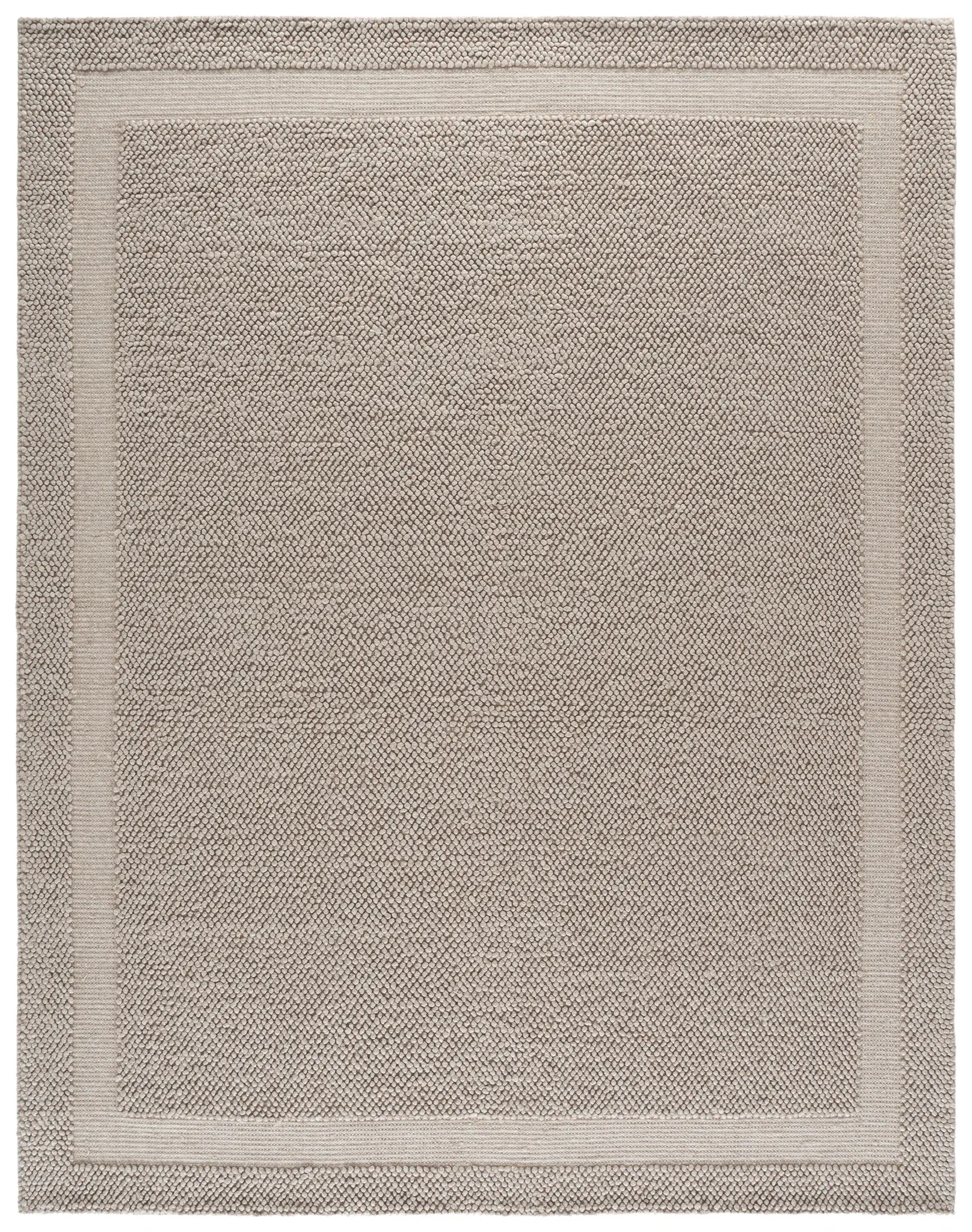 Natura Pebbled Border Hand-Woven Rug