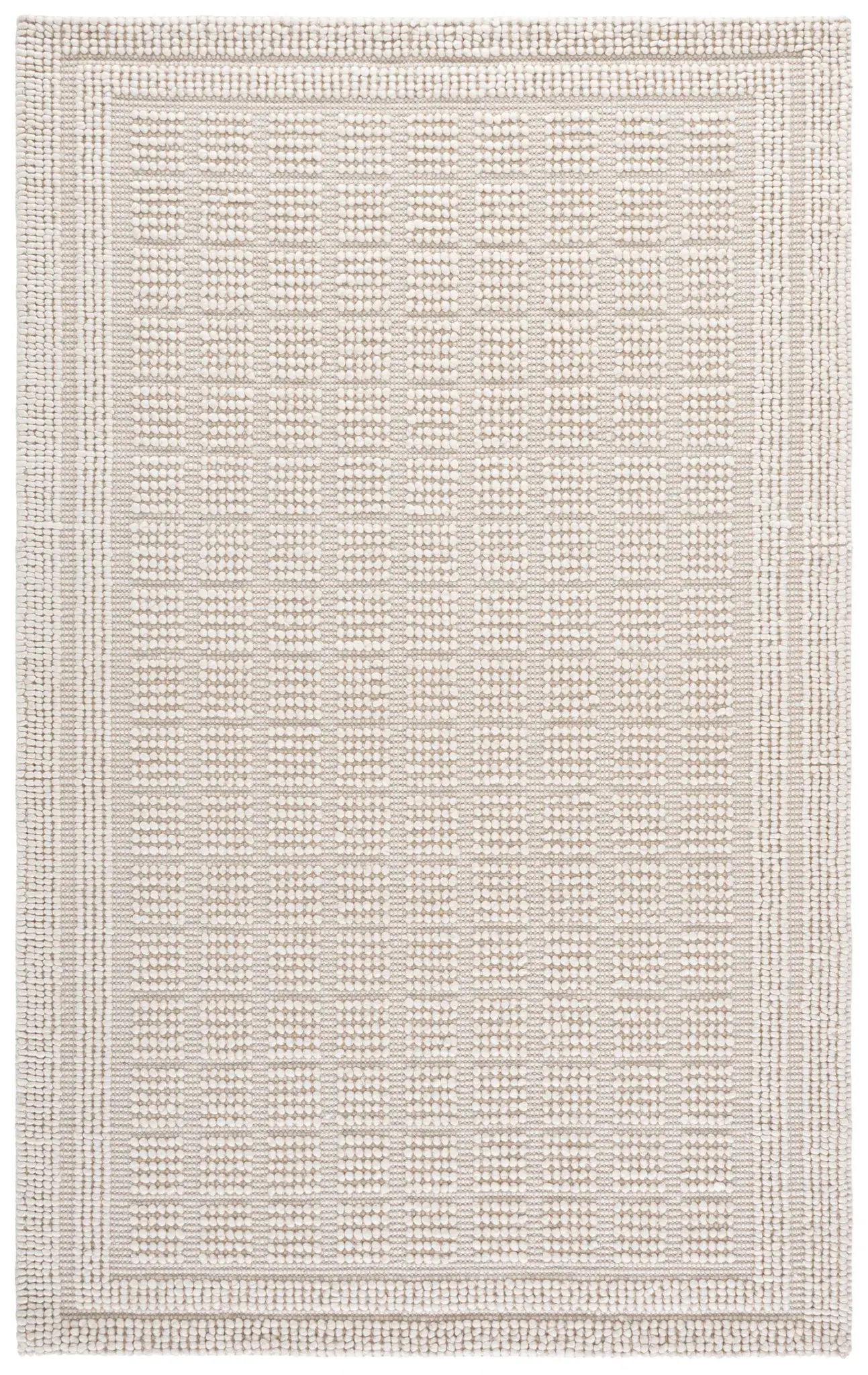 Natura Textured Grid Hand-Woven Rug