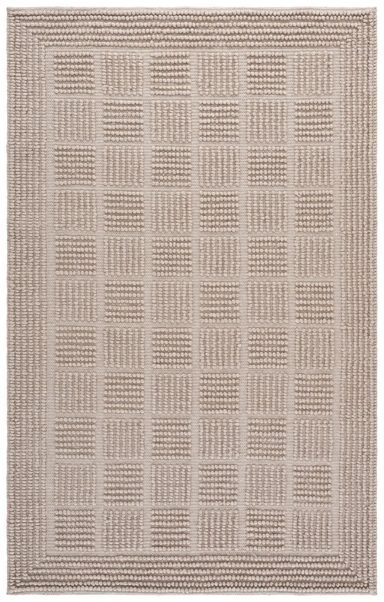 Natura Hudson Textured Block Hand-Woven Rug