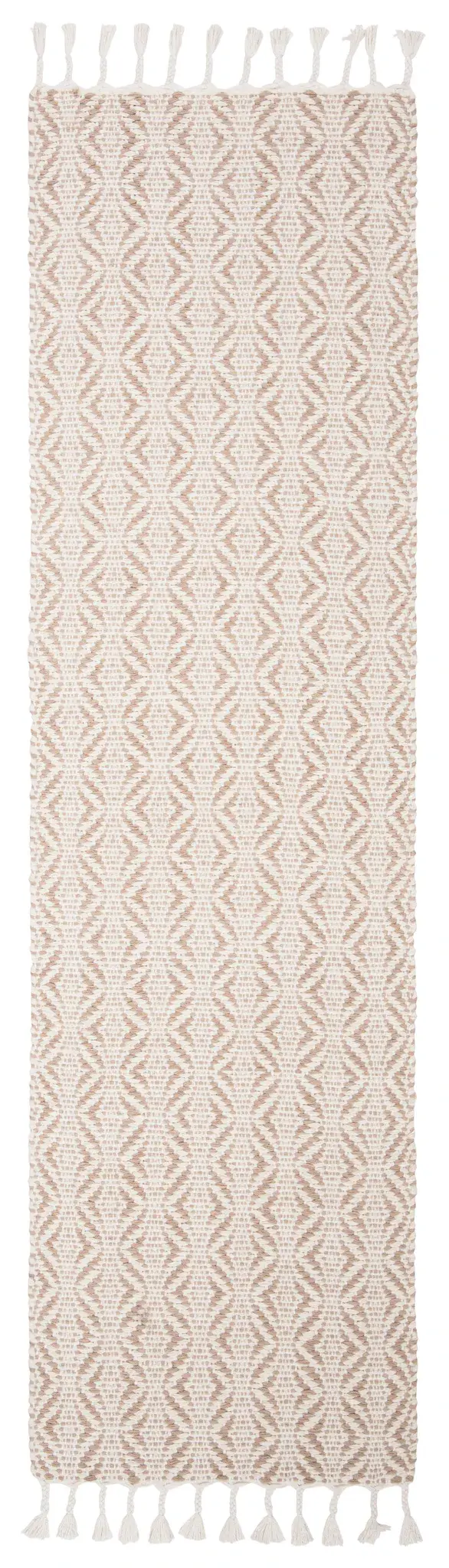 Natura Diamond Tassel Hand-Loomed Wool Blend Rug