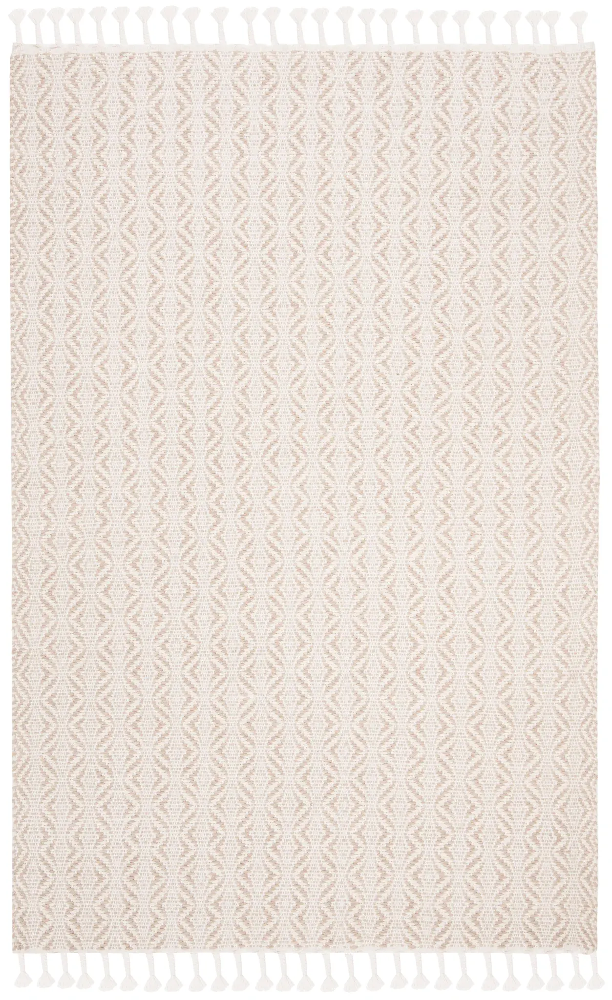 Natura Diamond Tassel Hand-Loomed Wool Blend Rug