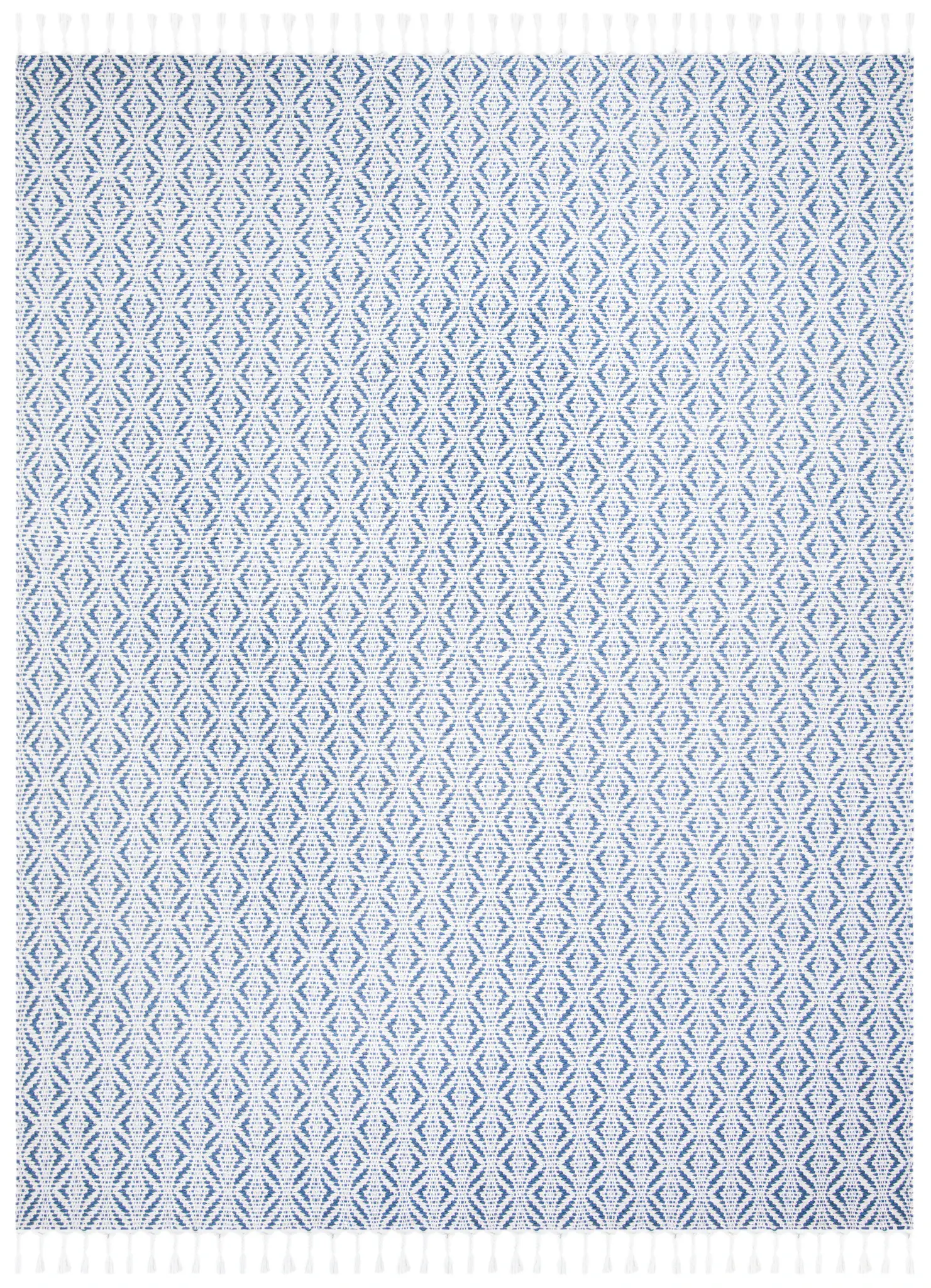 Natura Diamond Tassel Hand-Loomed Wool Blend Rug