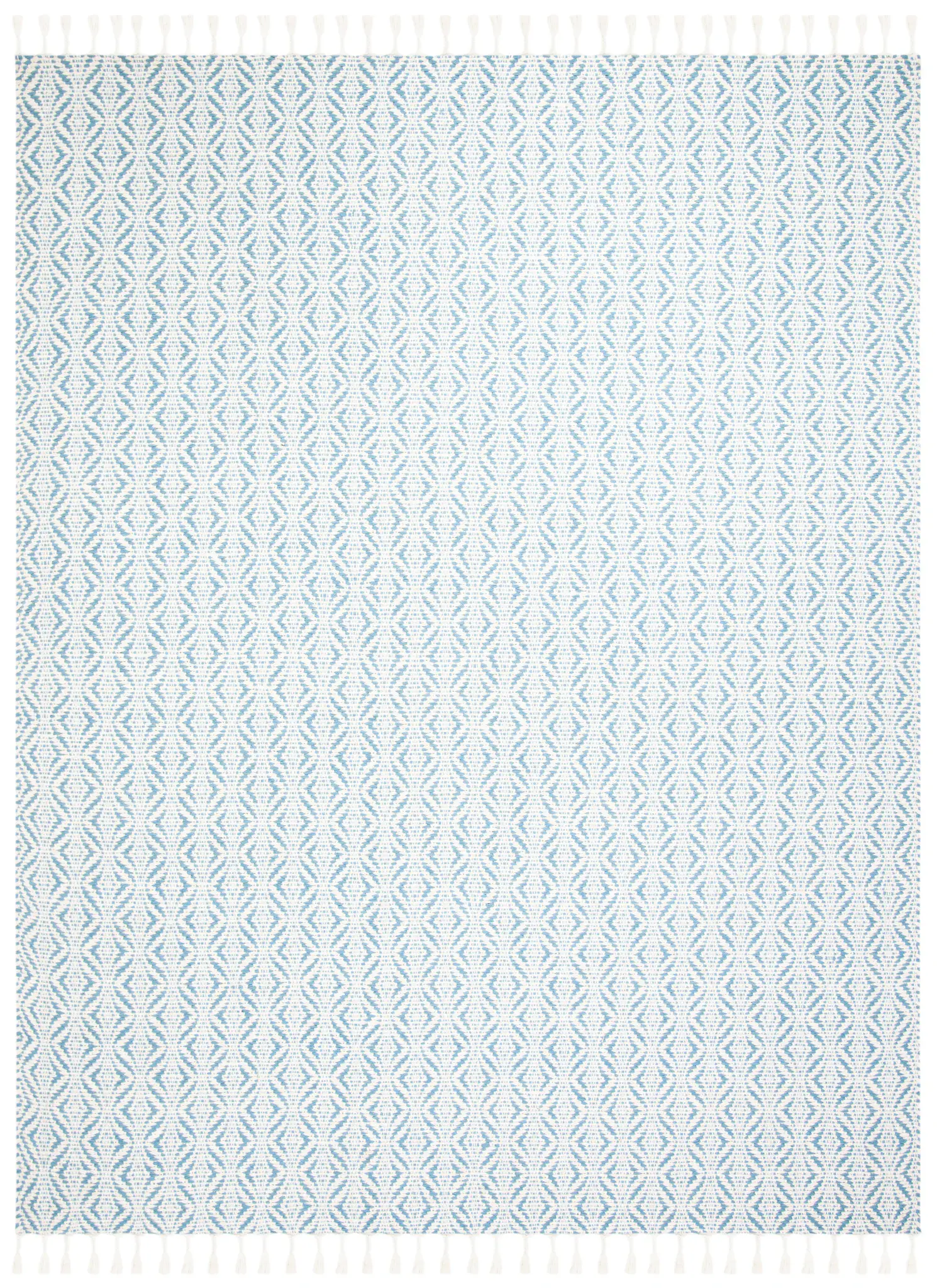 Natura Diamond Tassel Hand-Loomed Wool Blend Rug