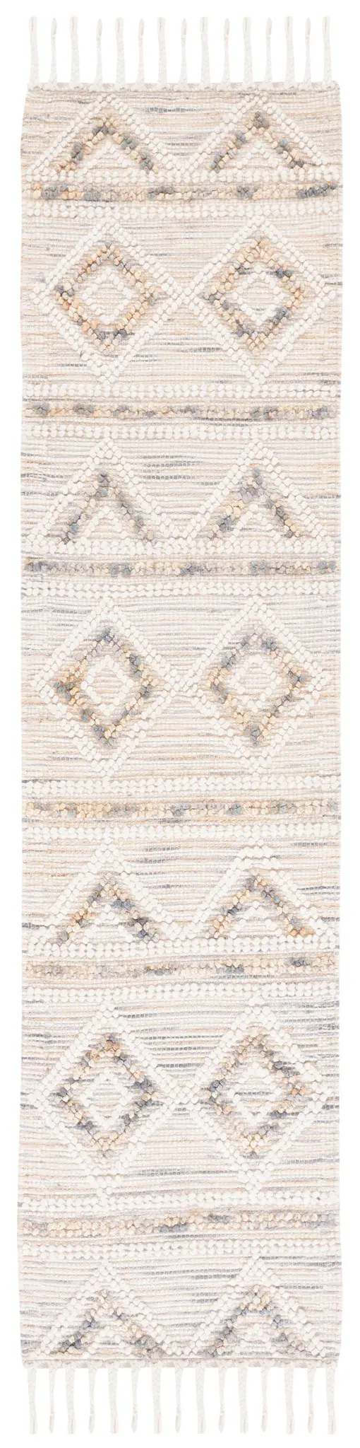 Natura Diamond Banded Hand-Loomed Rug