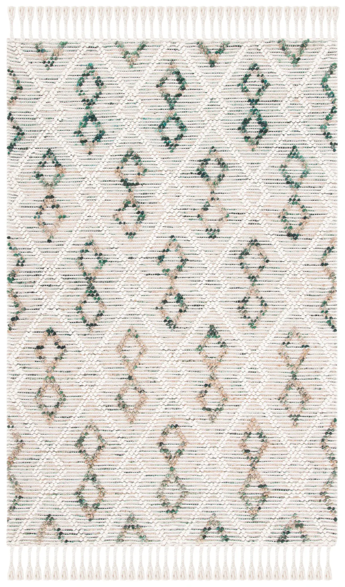 Natura Boho Diamond Trellis Hand-Loomed Rug