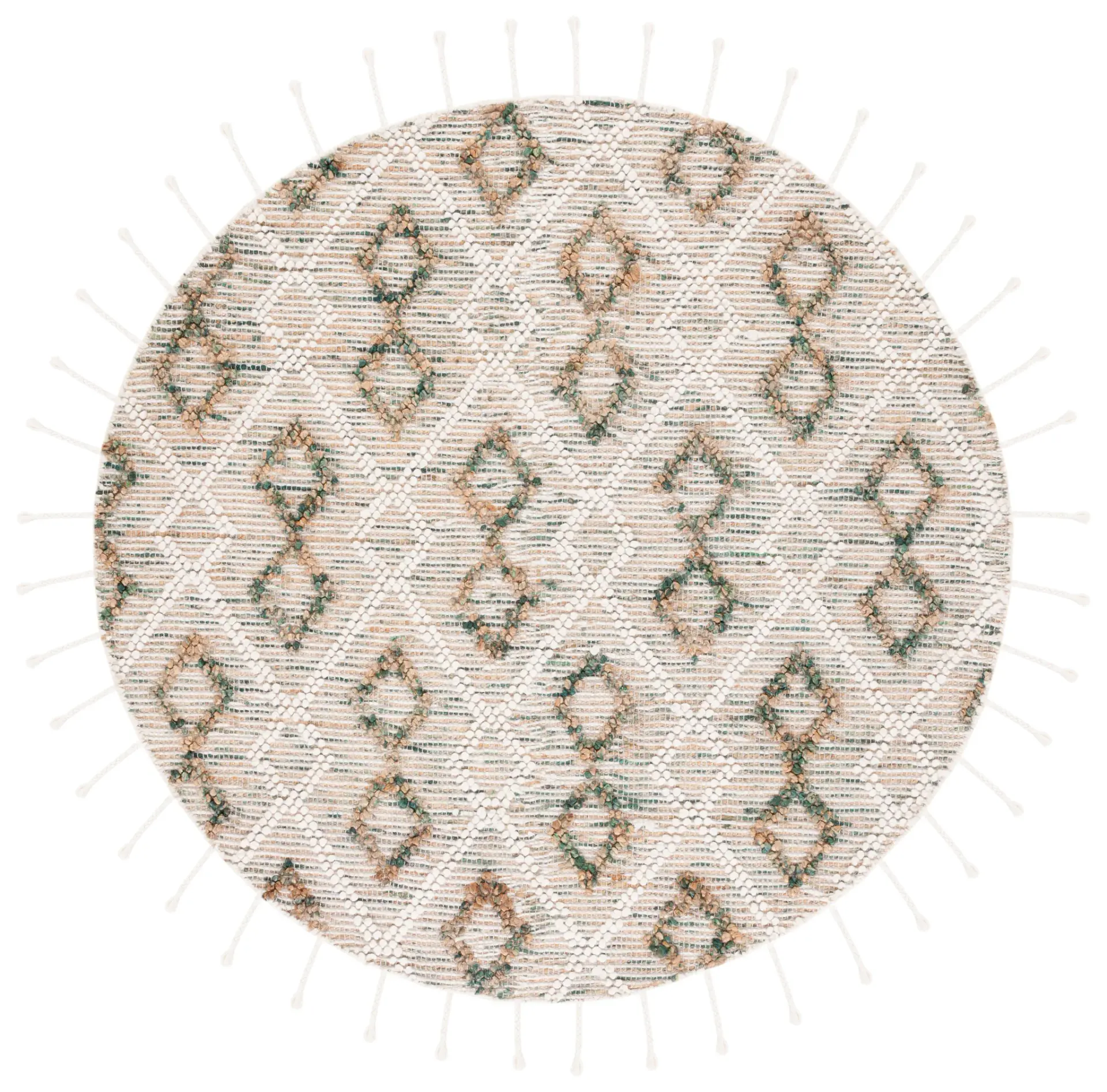 Natura Boho Diamond Trellis Hand-Loomed Rug