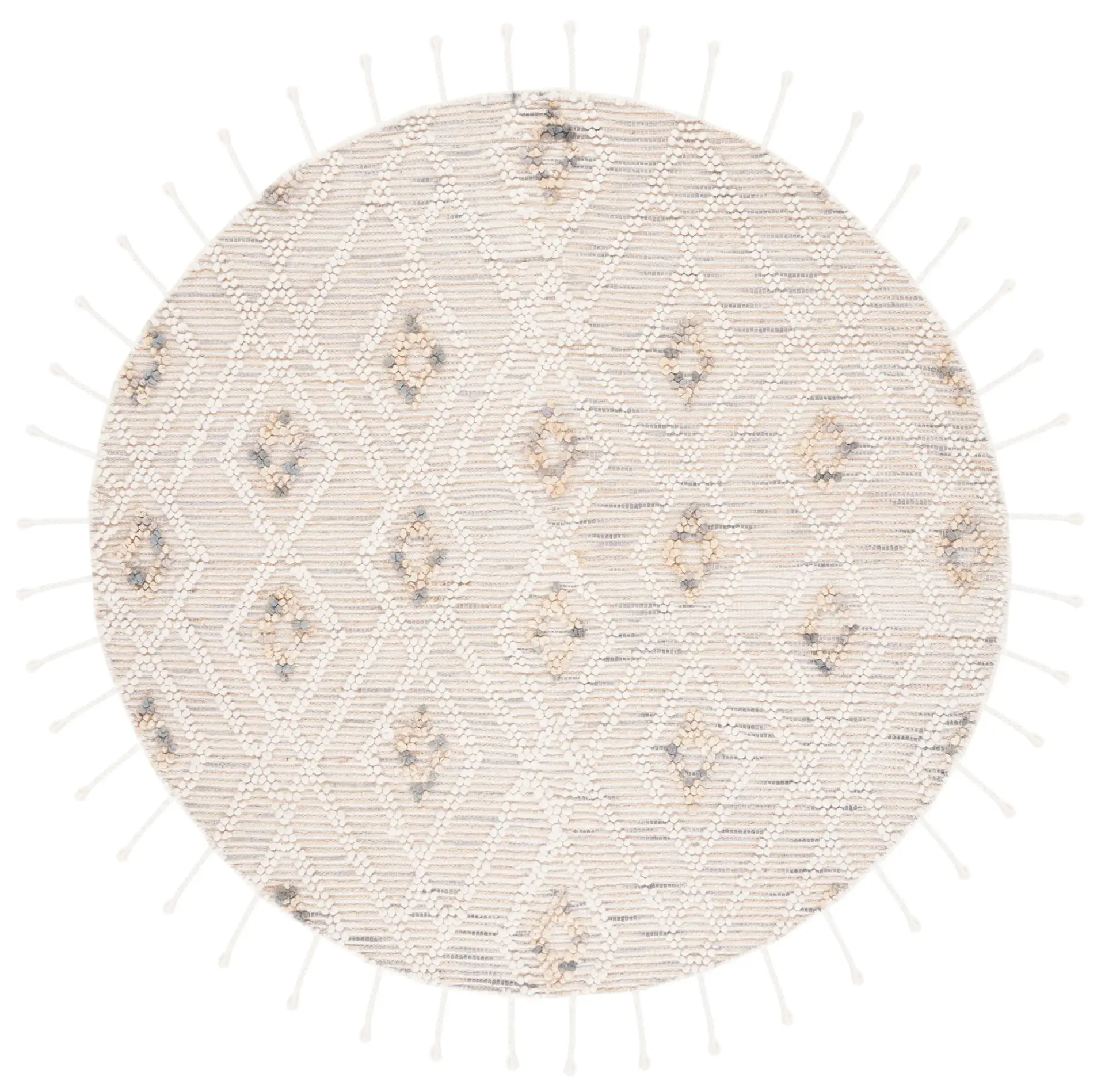 Natura Textured Diamond Trellis Hand-Loomed Rug