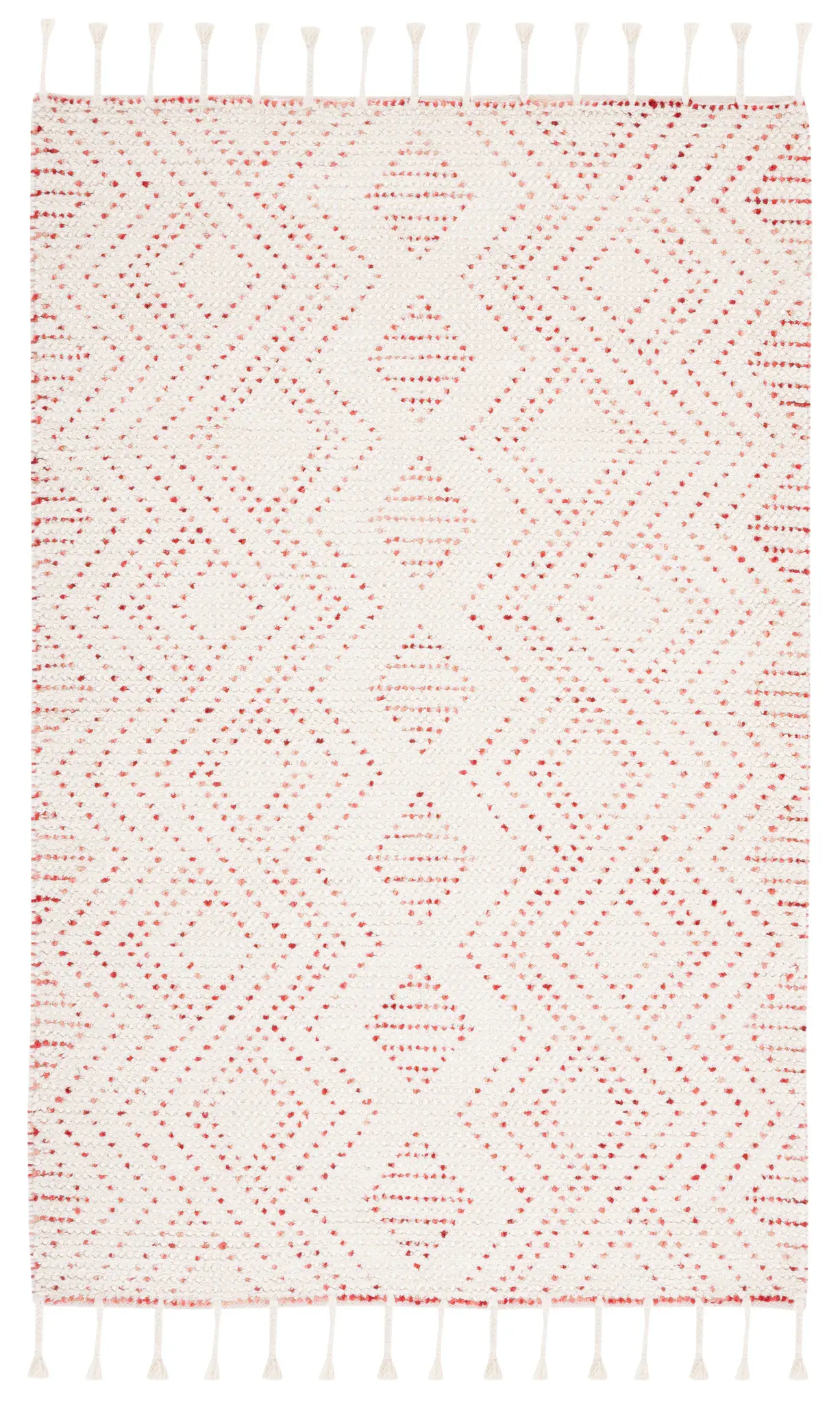 Natura Dotted Diamond Hand-Loomed Wool Rug