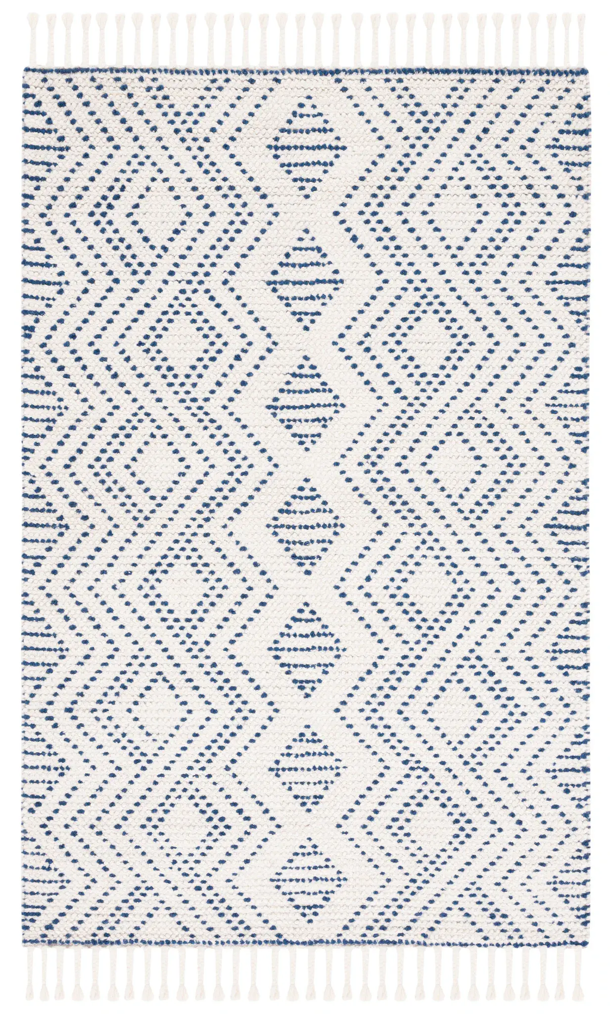Natura Dotted Diamond Hand-Loomed Wool Rug