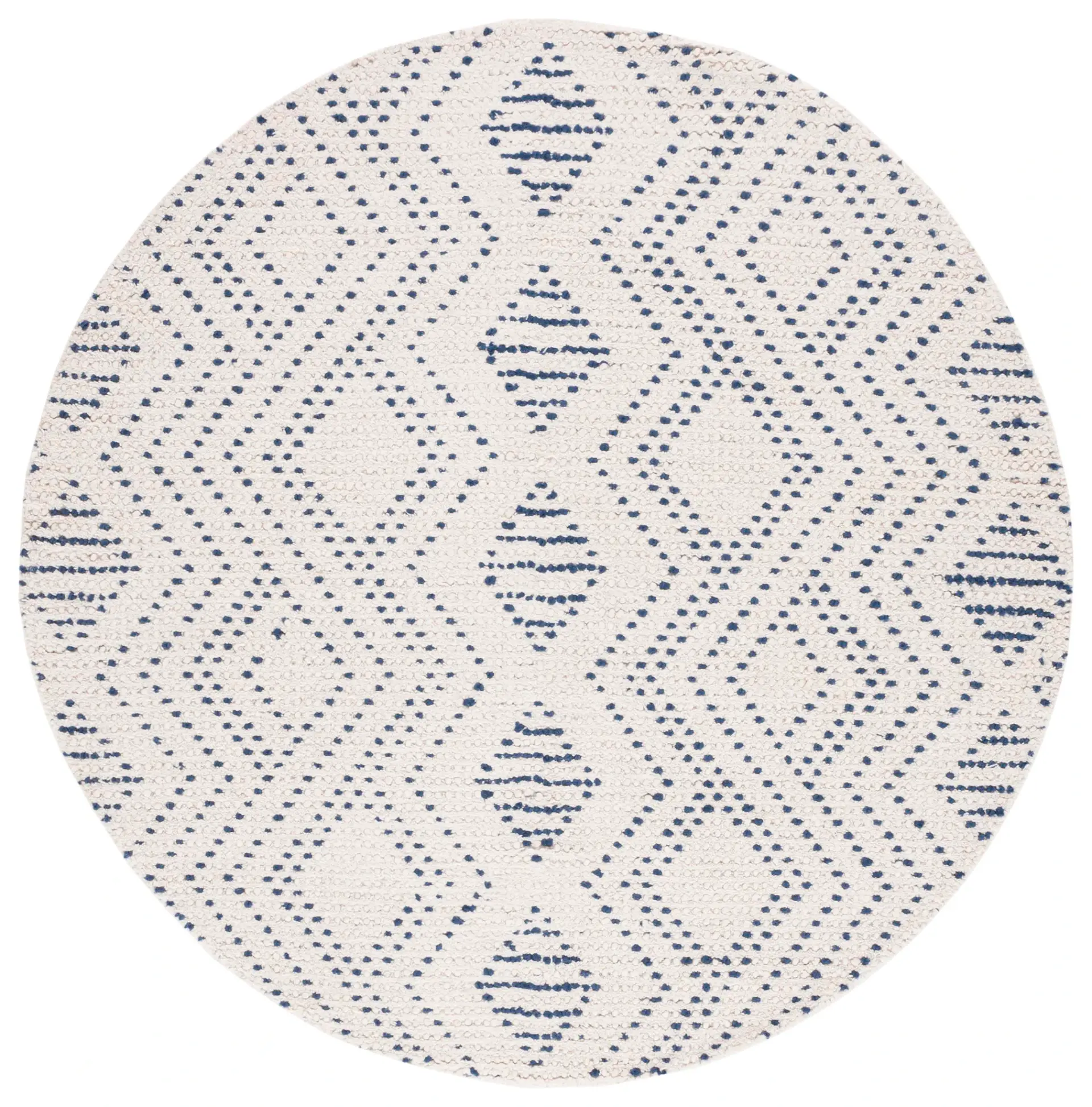 Natura Dotted Diamond Hand-Loomed Wool Rug