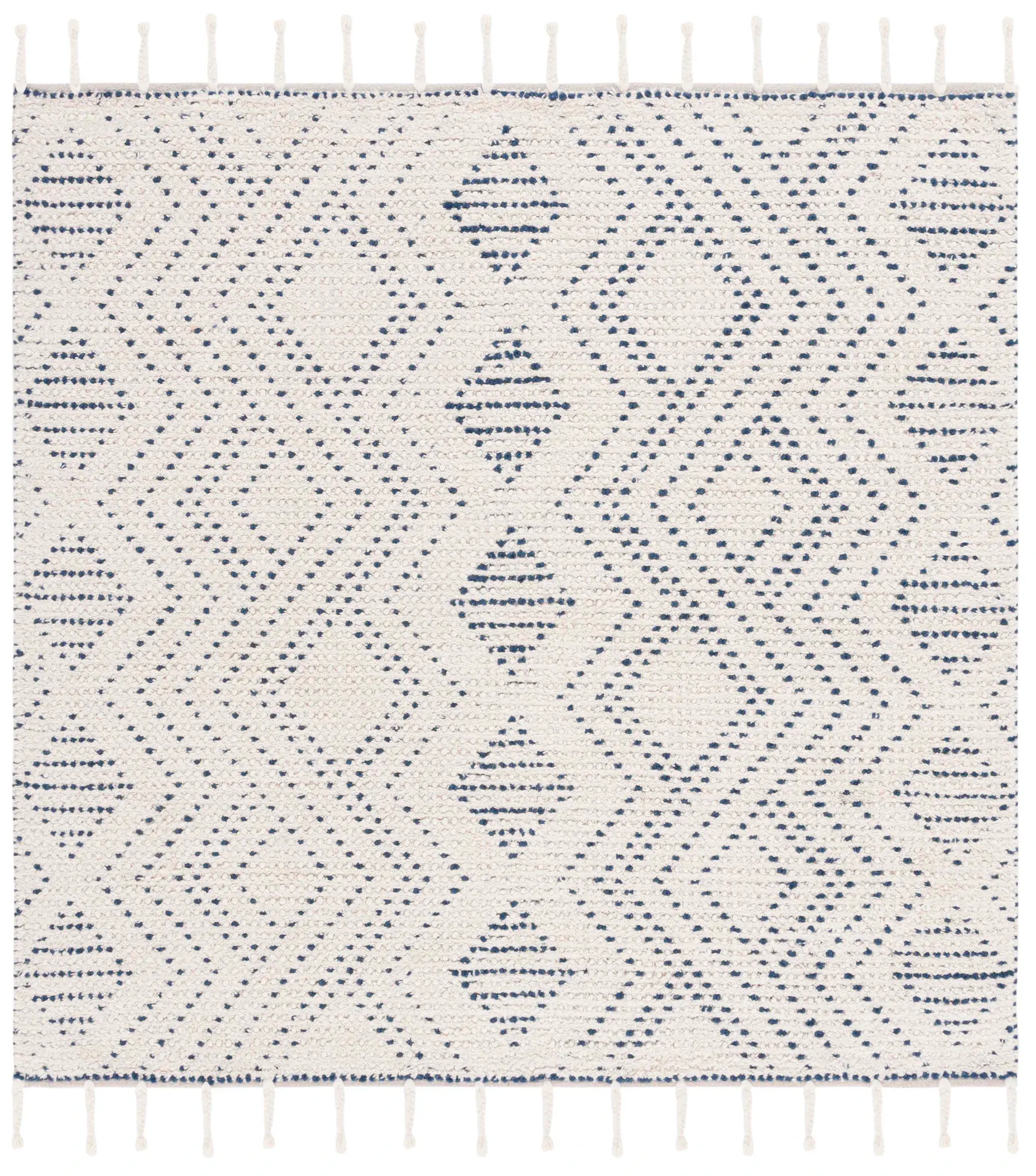 Natura Dotted Diamond Hand-Loomed Wool Rug