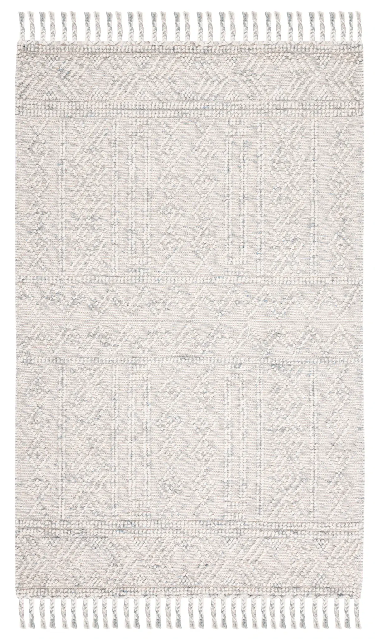 Natura Chevron And Diamond Hand-Loomed Wool Rug