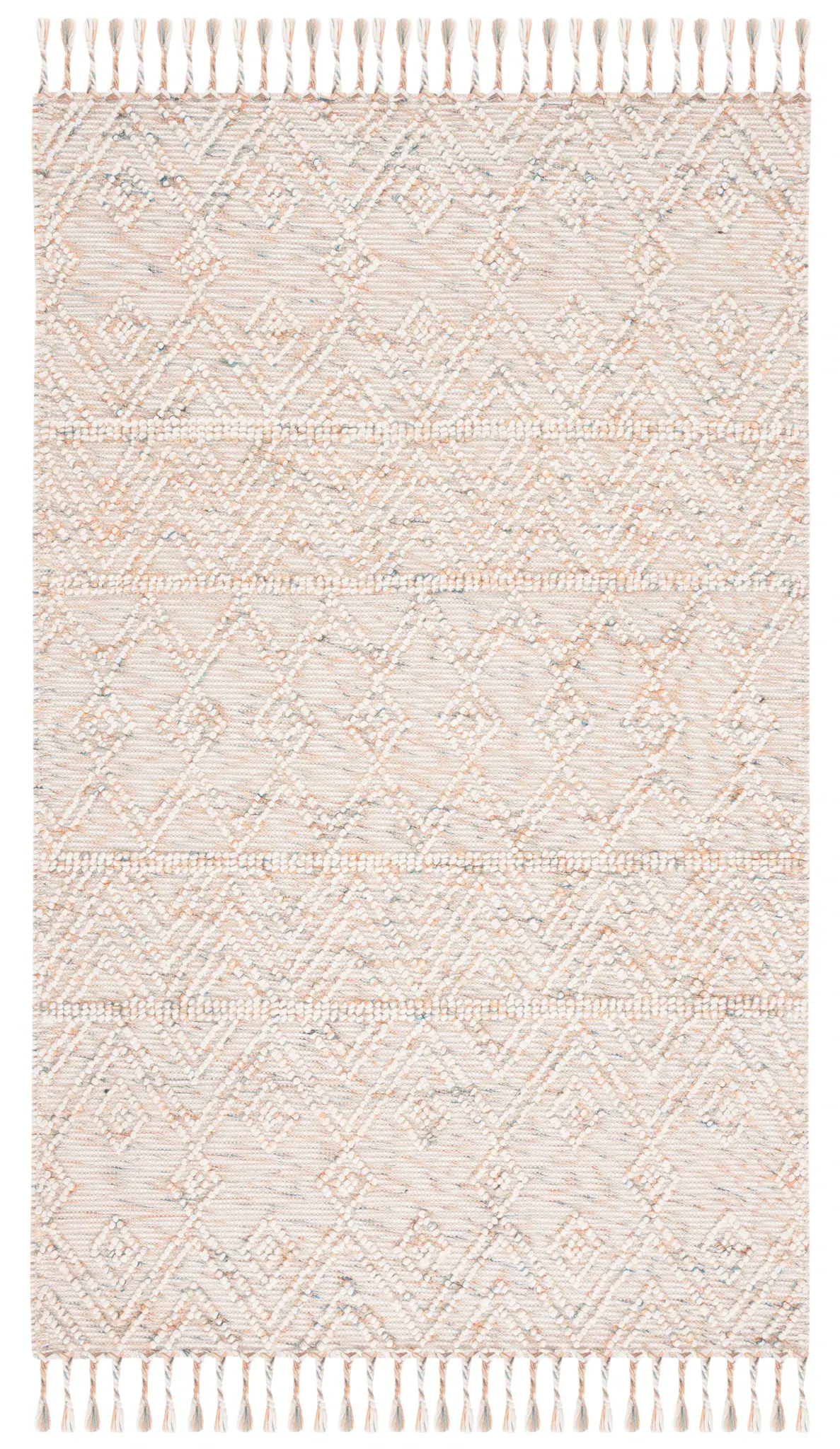 Natura Diamond Tassel Hand-Loomed Wool Rug