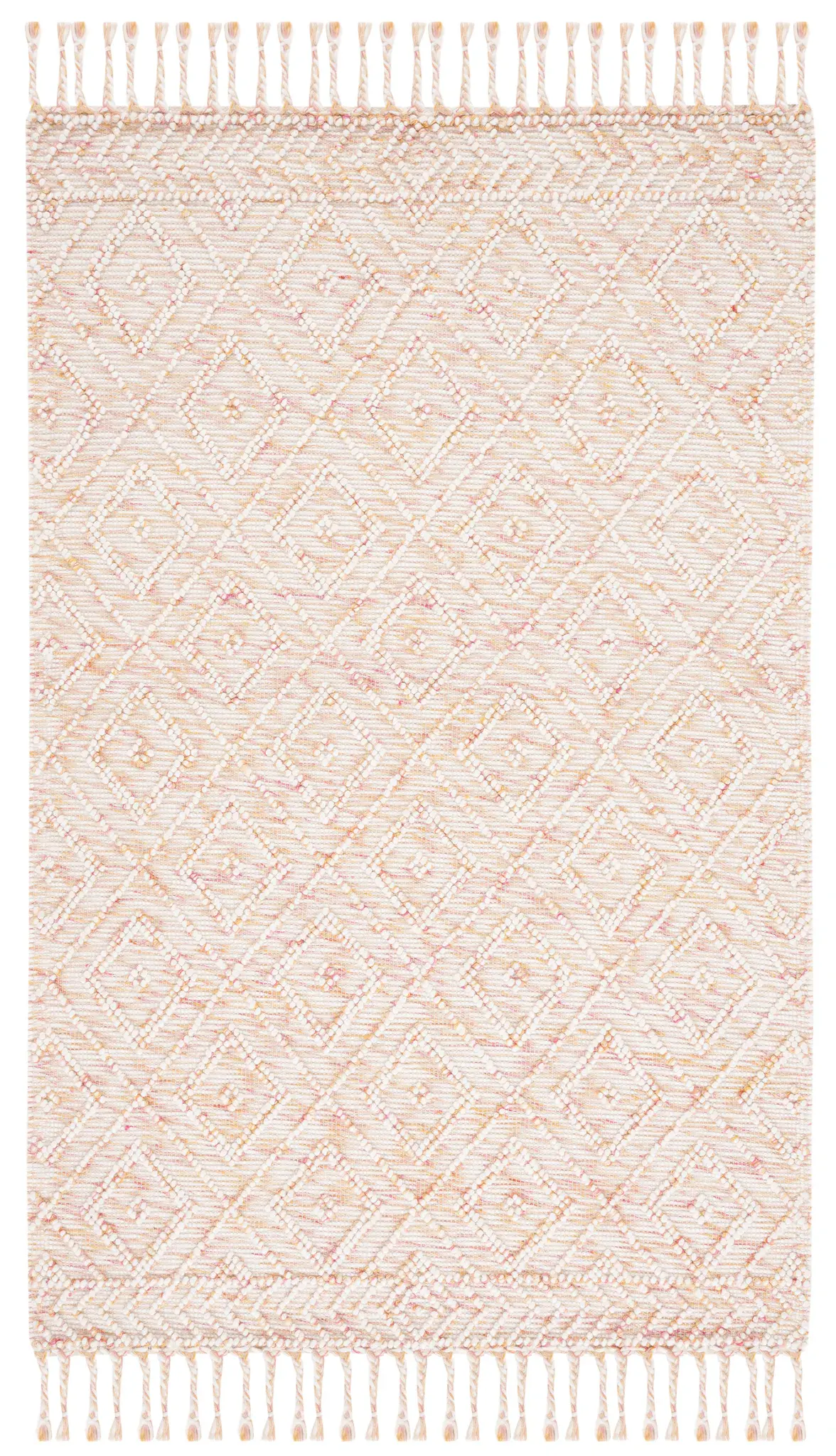 Natura Diamond Lattice Hand-Loomed Wool Rug