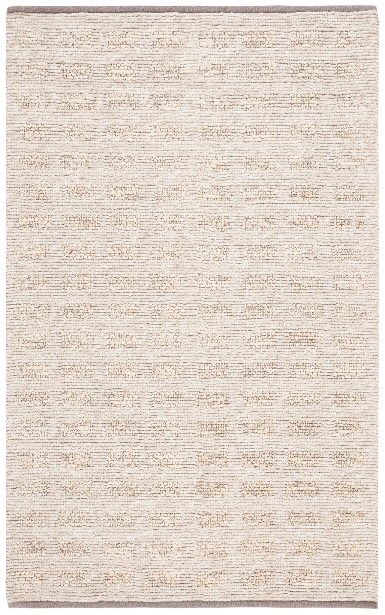 Natura Ribbed Grid Hand-Woven Rug