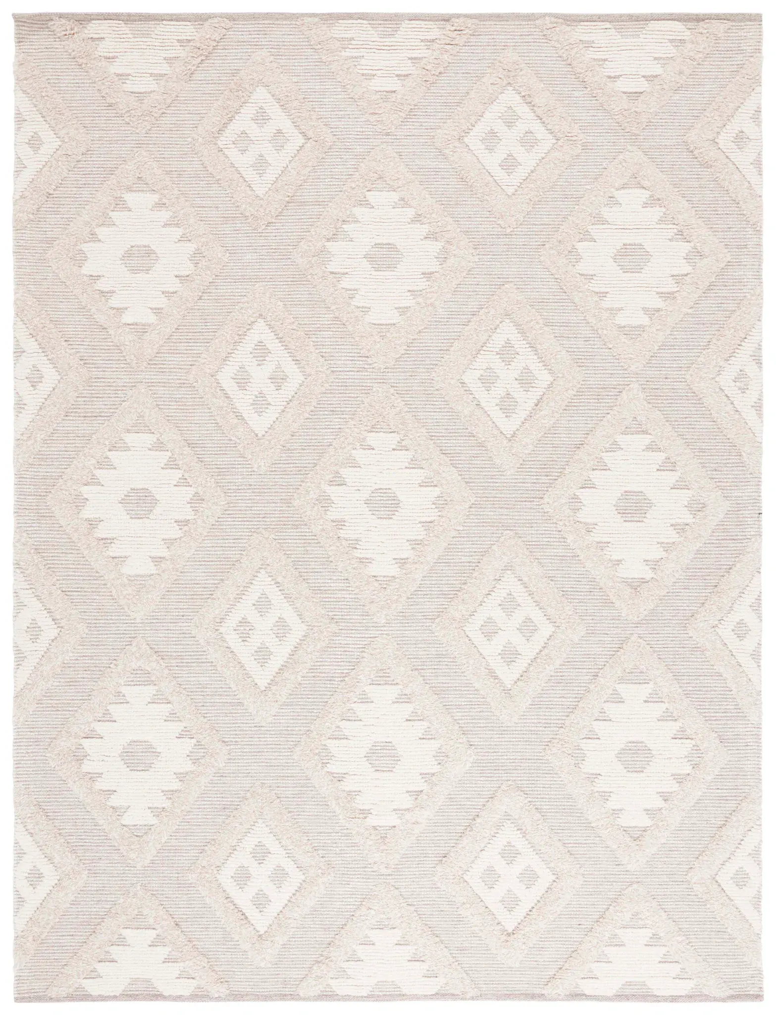 Natura Tribal Diamond Hand-Woven Wool Rug