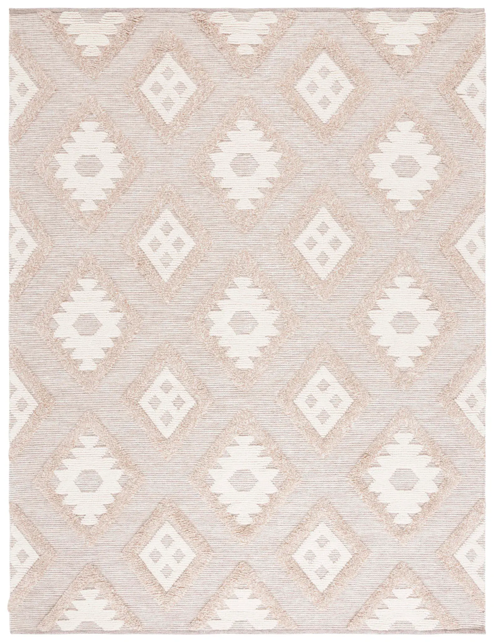 Natura Tribal Diamond Hand-Woven Wool Rug