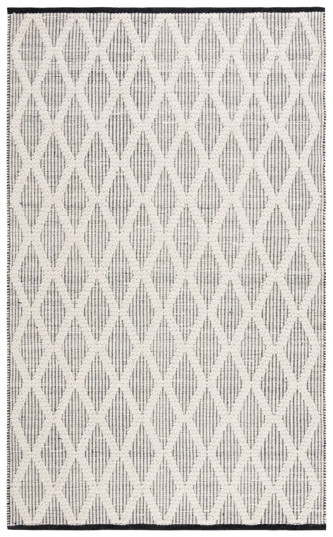 Natura Elongated Diamond Hand-Woven Wool Rug