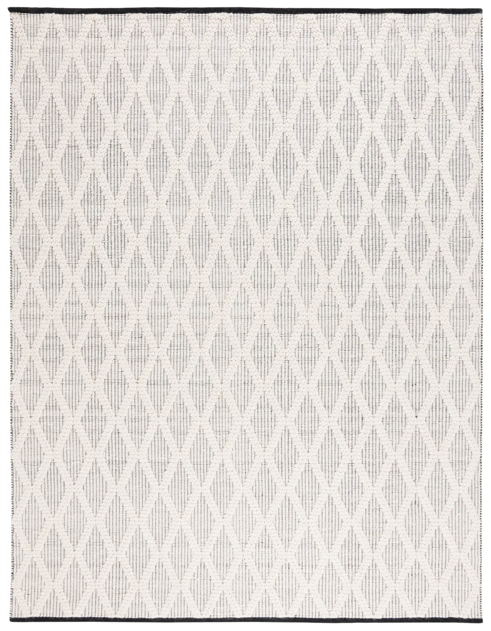 Natura Elongated Diamond Hand-Woven Wool Rug