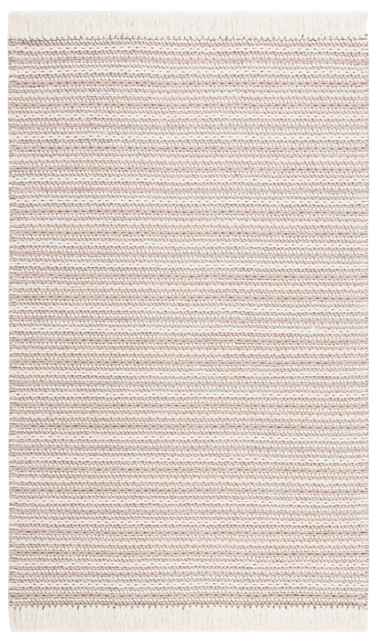 Natura Linear Stripe Hand-Woven Wool Rug