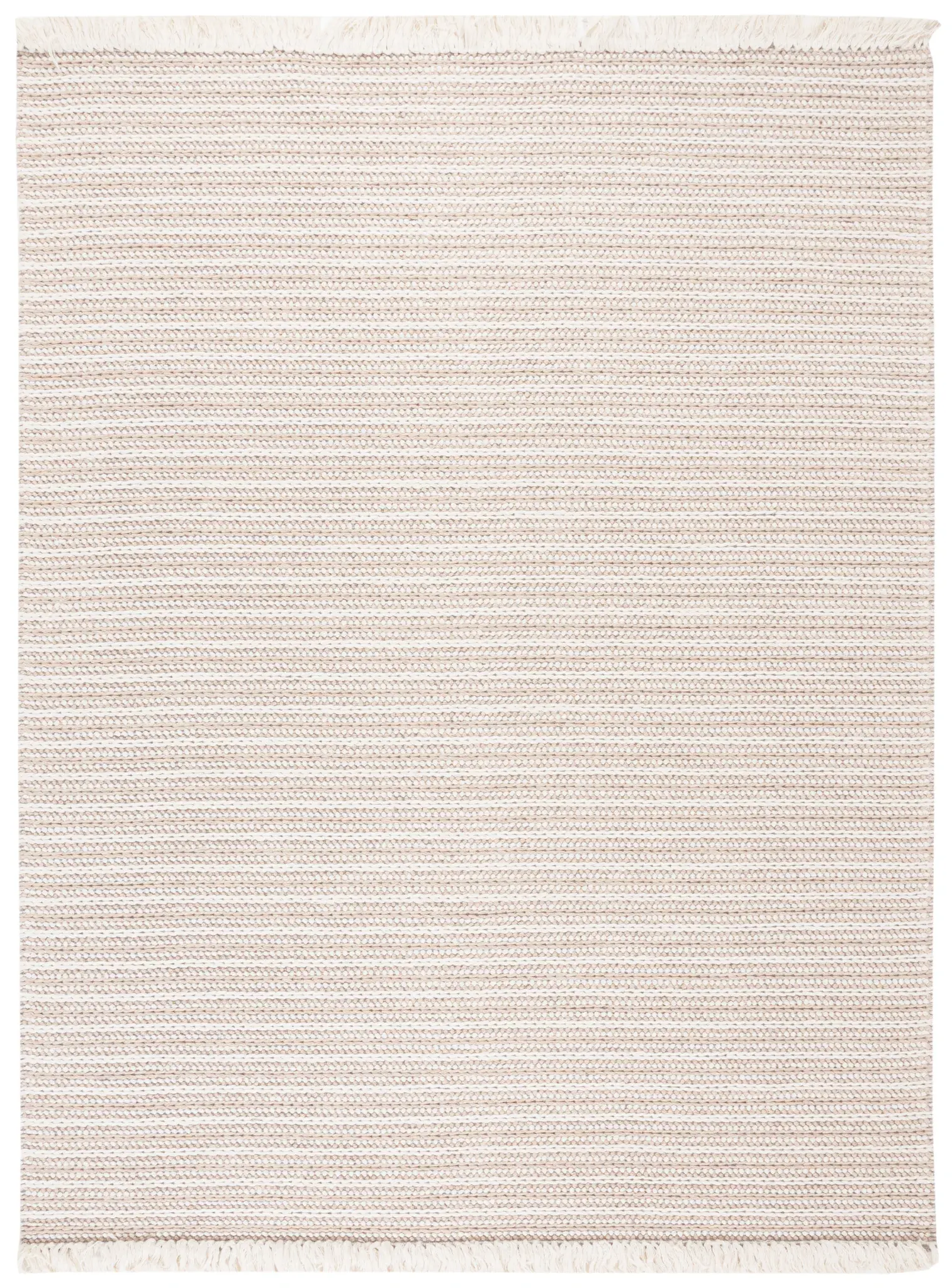 Natura Linear Stripe Hand-Woven Wool Rug