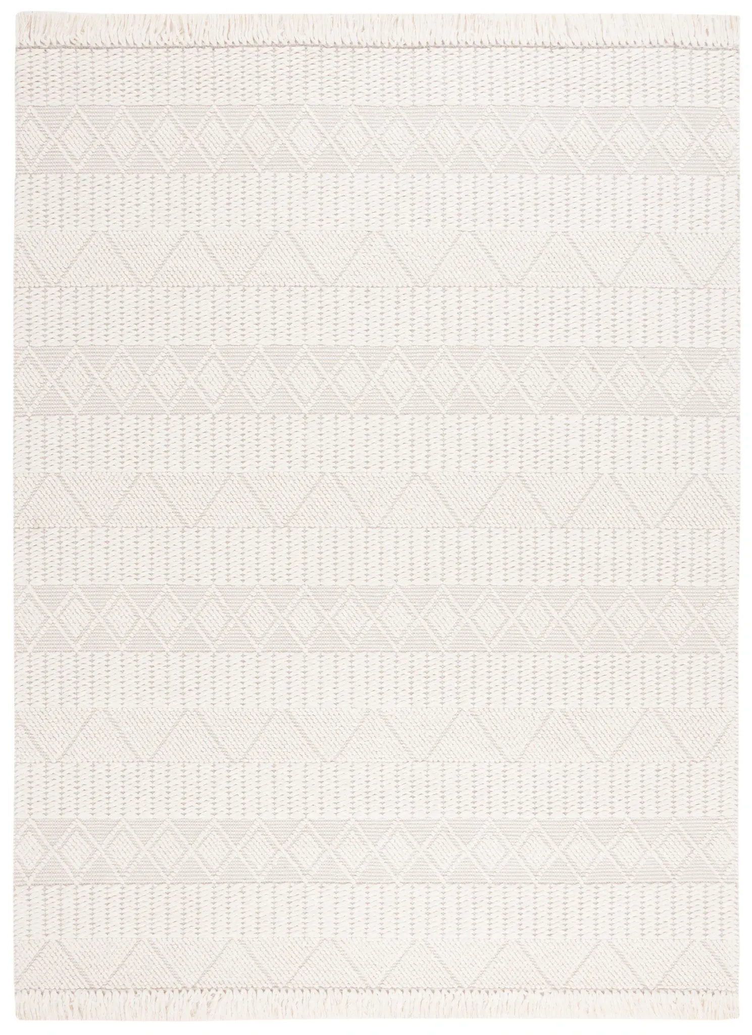 Natura Diamond And Triangle Hand-Woven Wool Rug