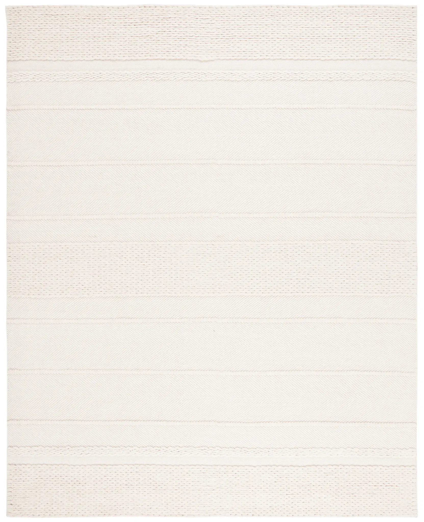 Natura Textured Stripe Hand-Woven Wool Rug
